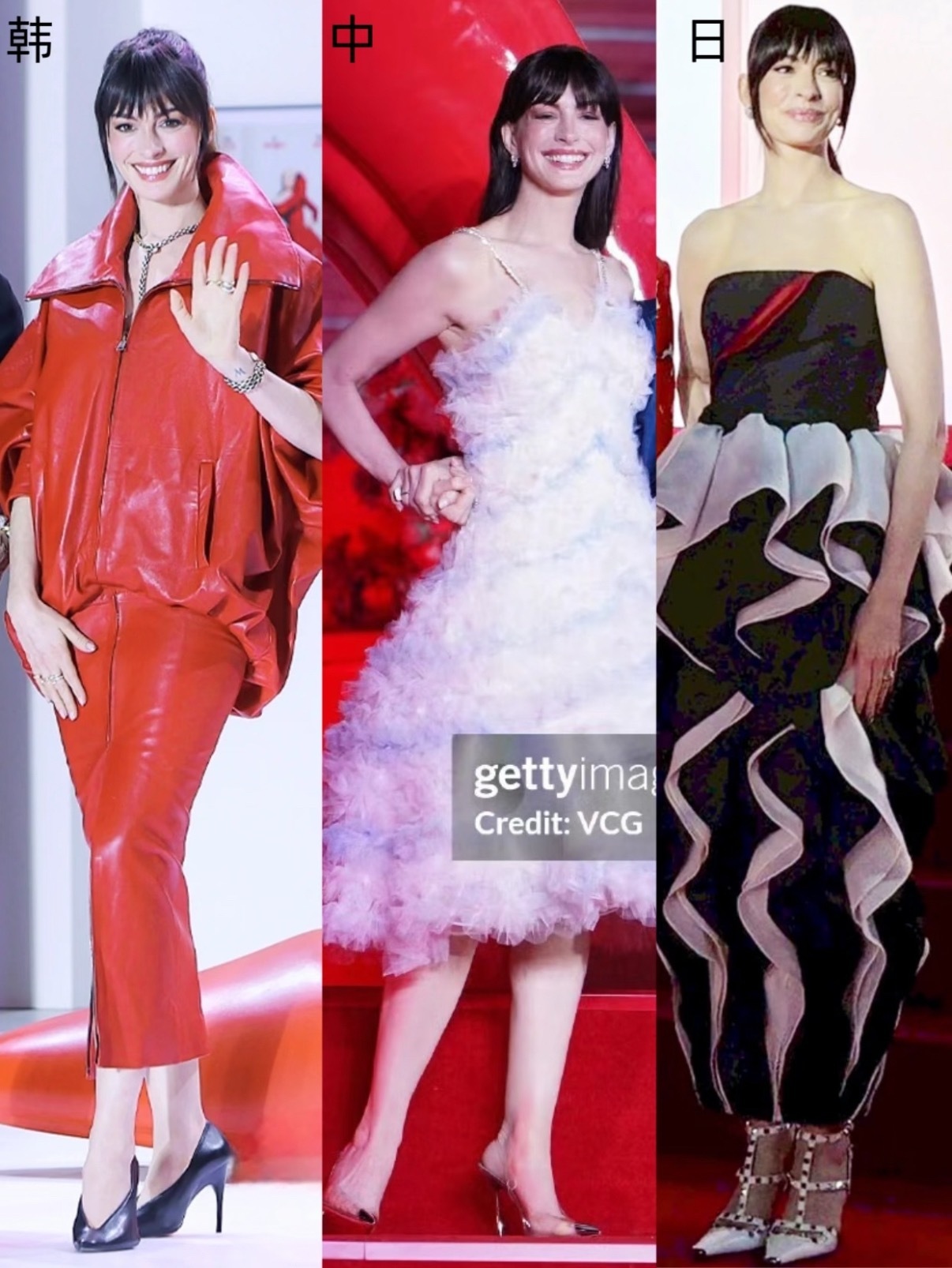 中日韩穿普拉达的女王2安妮海瑟薇穿搭 