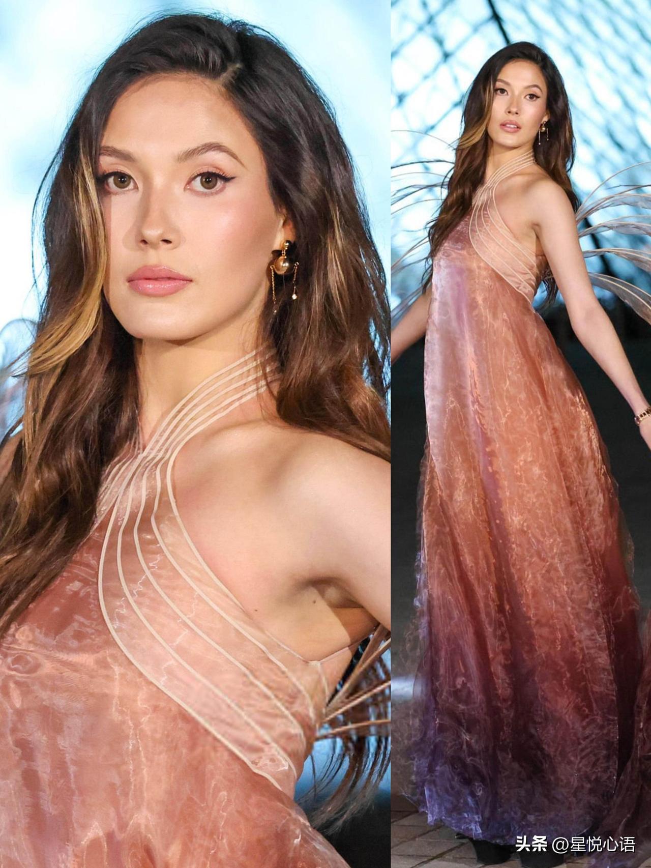 谷爱凌这波真的美炸了！
卢浮宫慈善晚宴的亮相
直接把我看呆了

Iris Van