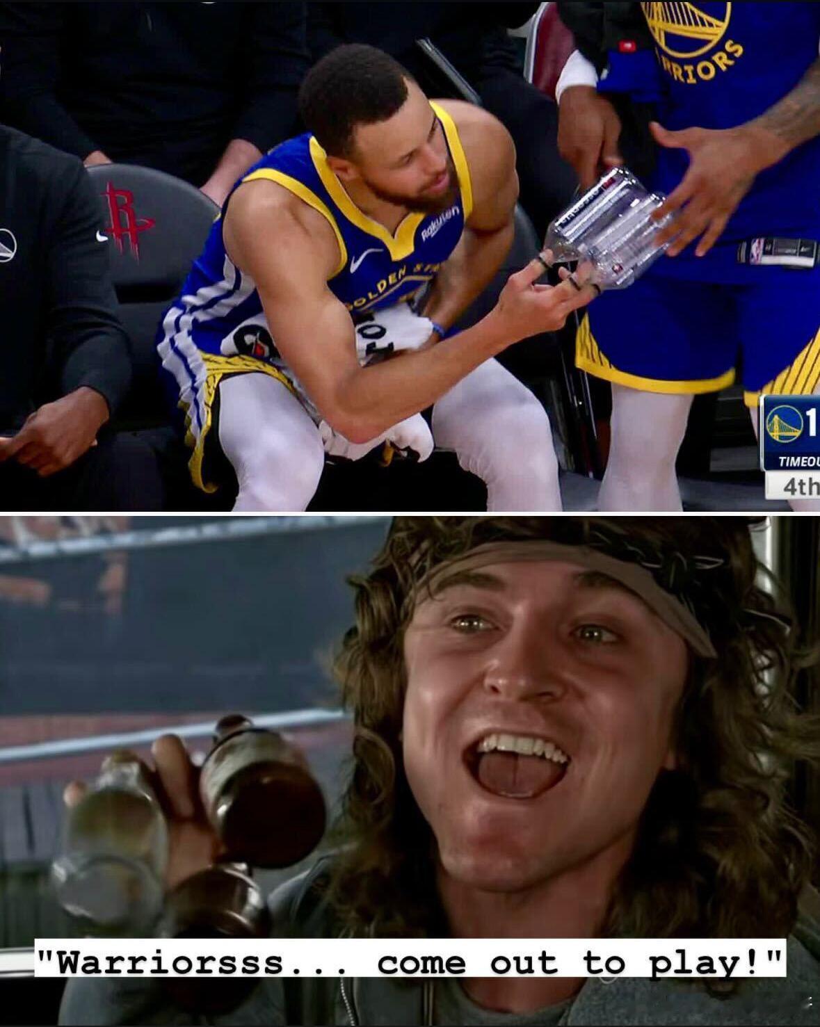 小勇 出来玩啊[doge][doge]#金州勇士[超话]##火箭vs勇士# ​​