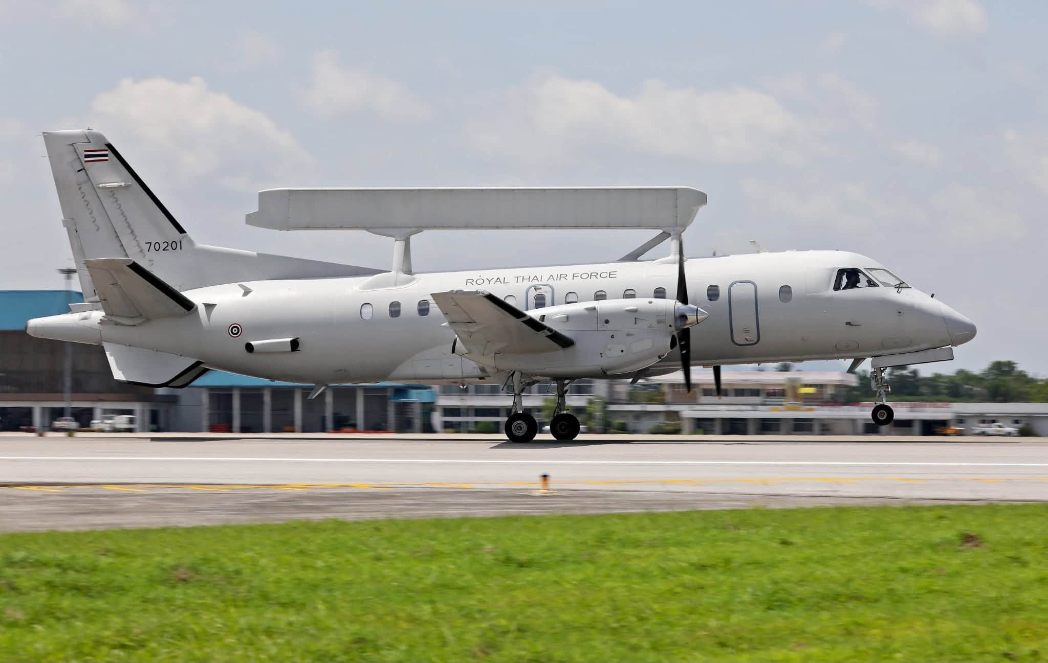 泰国皇家空军（RTAF）在第7联队举行仪式，纪念萨博340 AEW/B预警机服役