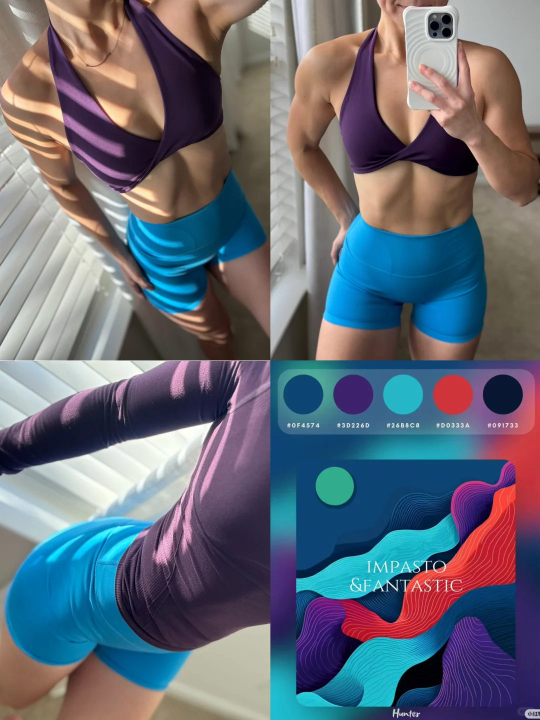 阳光正好，今天加练💜🩵