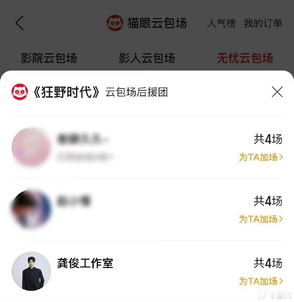 龚俊和易烊千玺有交集吗？怎么给易烊千玺狂野时代包场啦果然娱乐圈是个圈⭕ 