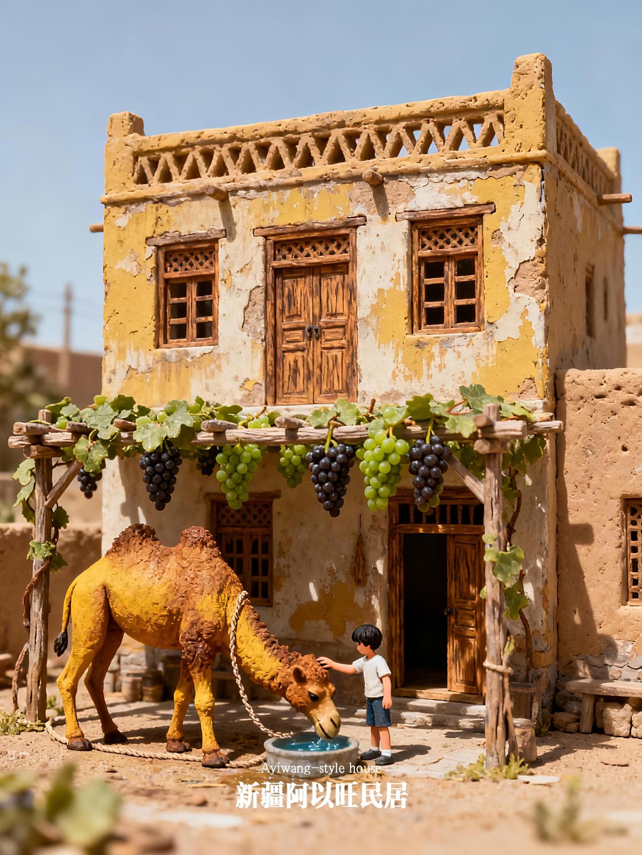 老建筑微观模型年代感老建筑 记忆里的老宅