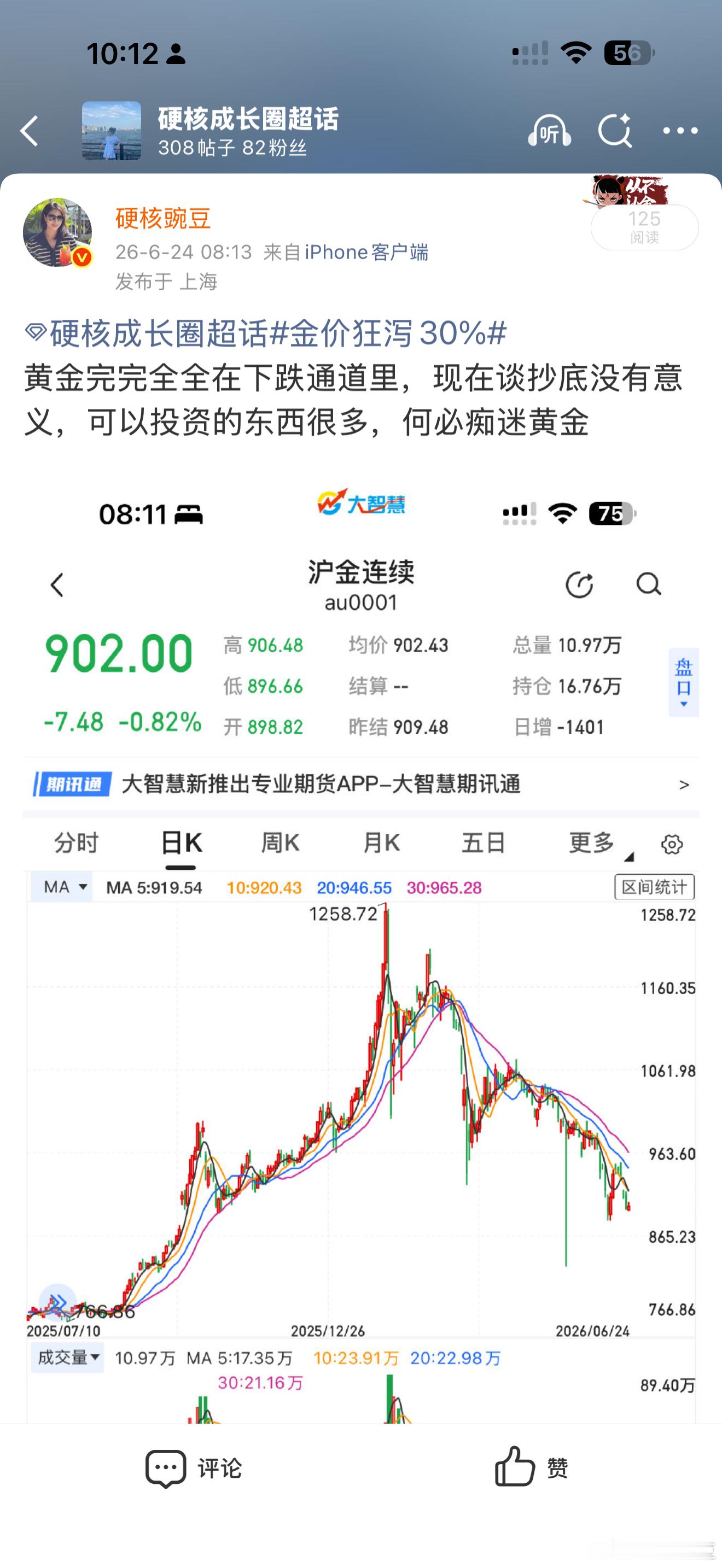 才说别买黄金 