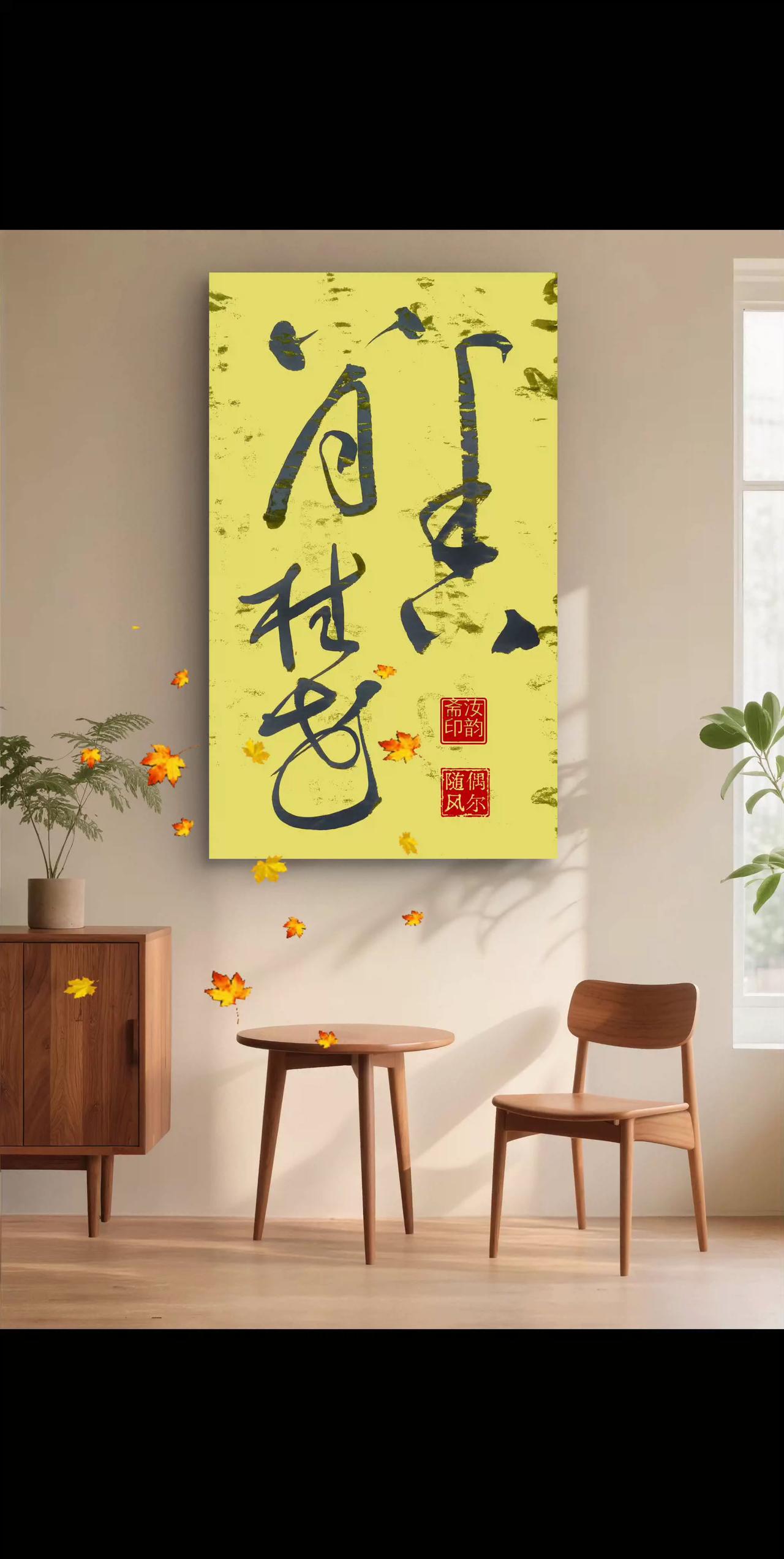 把自己当艺术品，好好打磨，用心去爱。
中国书画艺术 书法日常