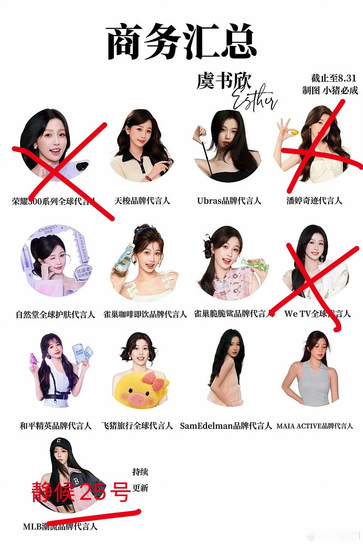 马上就代言数不到10个了 ​​​