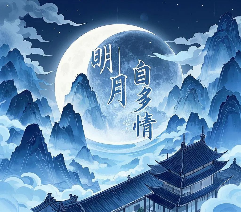 1. 明月自多情
2. 流水却含情
3. 朗月最知心
4. 细雨亦关情
5. 暖