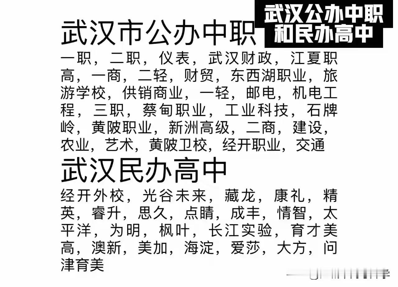 对于武汉市中考失利考不上普高的考生，
又不想走出国路线而想继续国内学习的，
其实