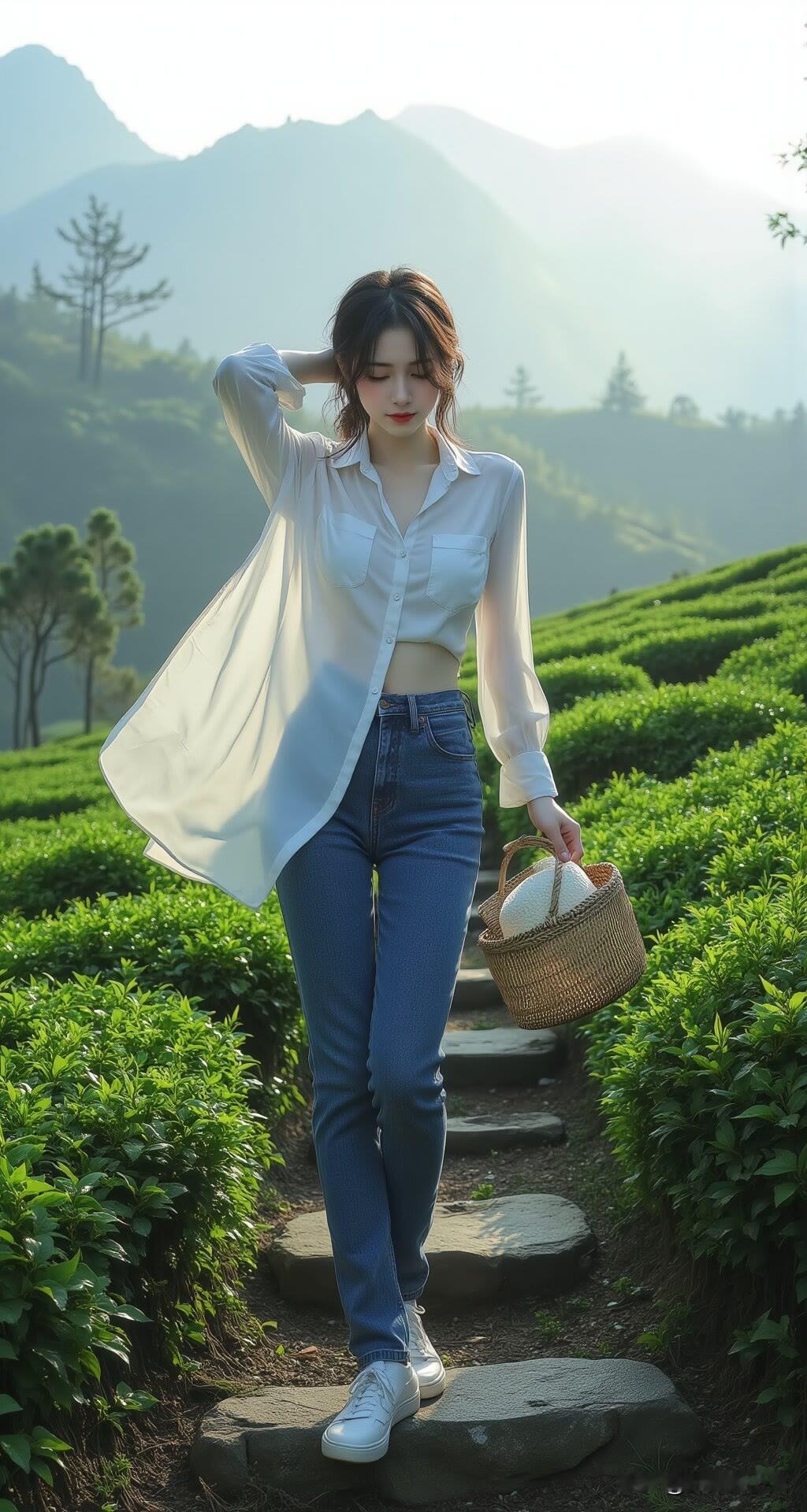 茶烟浸巷，岁月叩石。一起来采茶吧！一碗茶里藏岁月