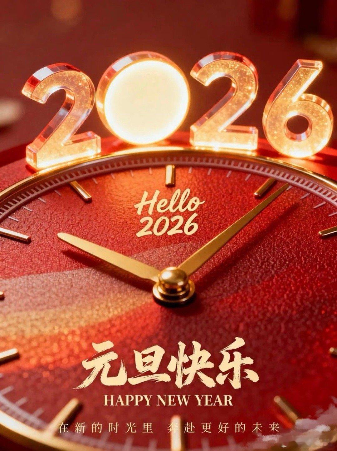 跨过2025，迎接2026新的一年， 祝你，祝我，祝我们健康，平安，幸福，快乐，