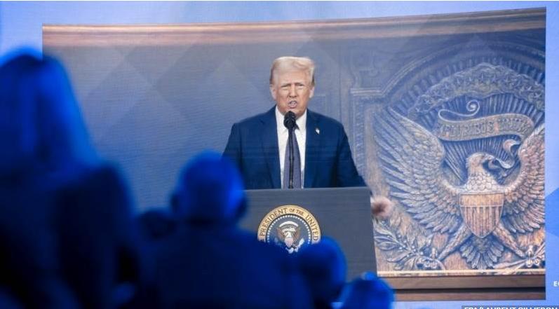 特朗普在达沃斯抨击欧洲经济，称“欧洲正走在错误道路上”
美国总统唐纳德·特朗普周