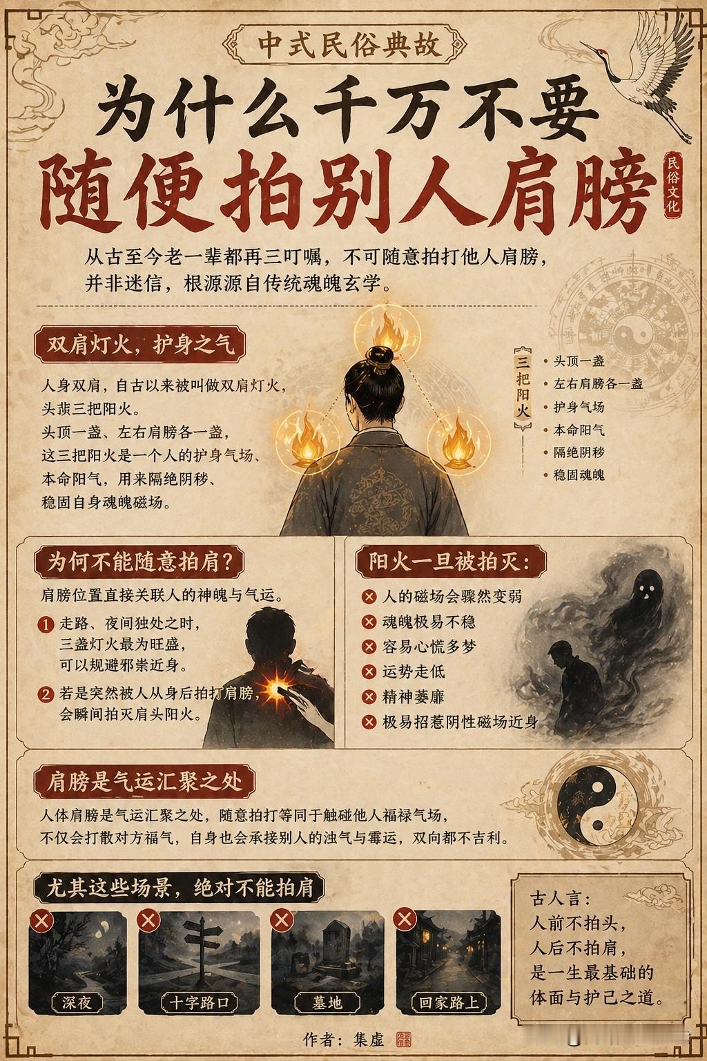 为什么千万不要随便拍别人肩膀？
为什么老一辈总说：
👉 **不要随便拍别人肩膀