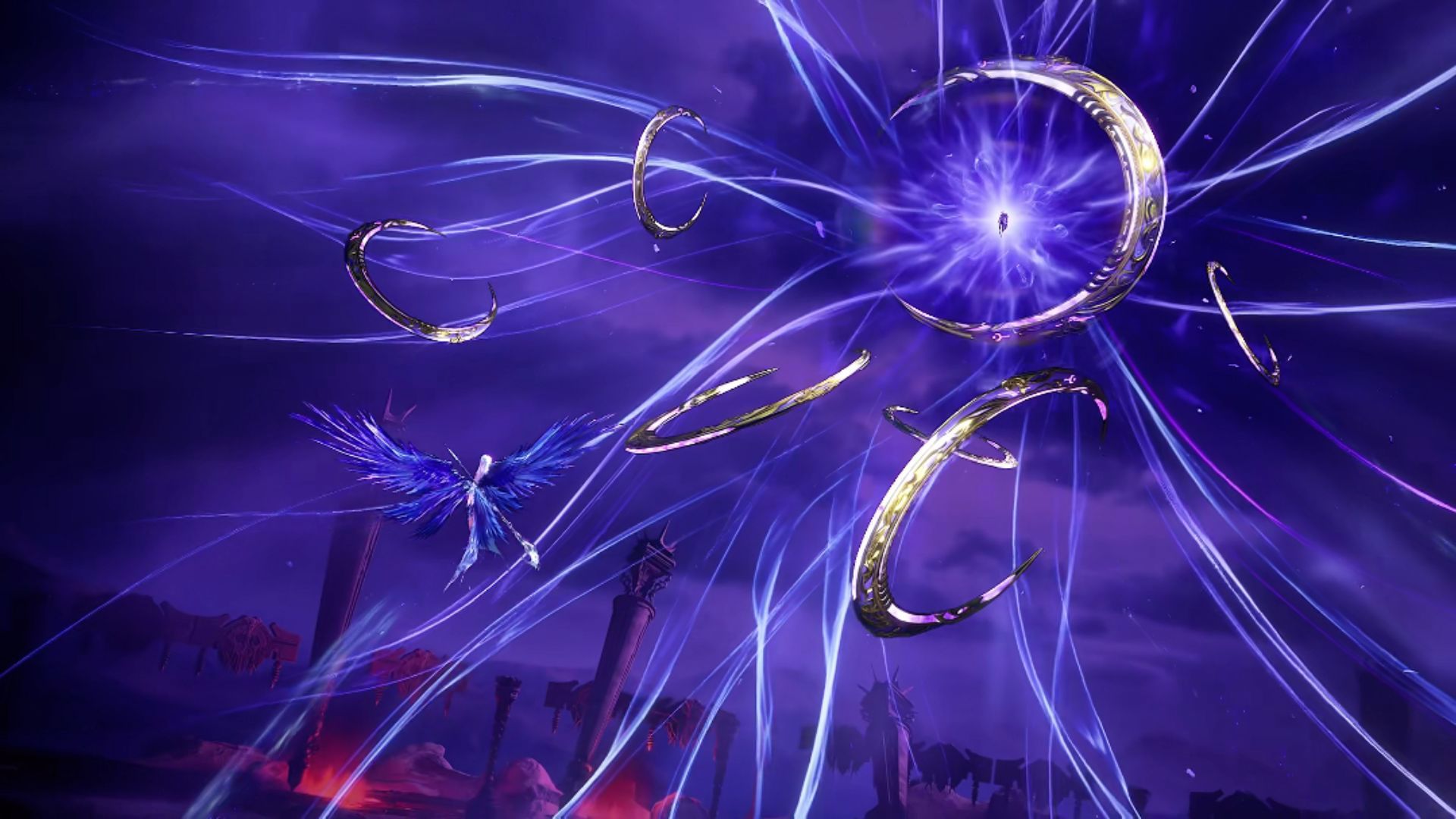 神印王座人魔大决战神念交锋，流光溢彩！龙皓晨与枫秀的精神力在虚空中碰撞，每一次交