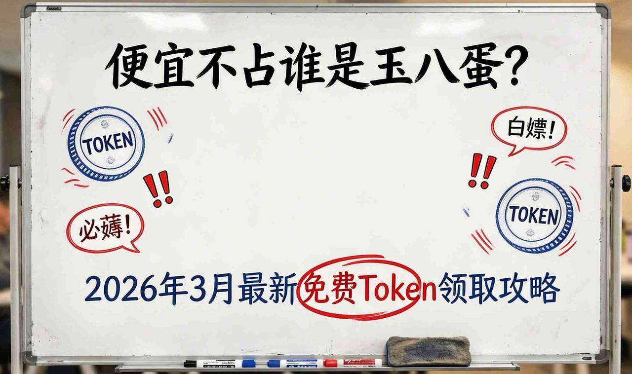 🔥 2026年3月最新！一大波免费Token额度正在送，不领白不领

现在国内