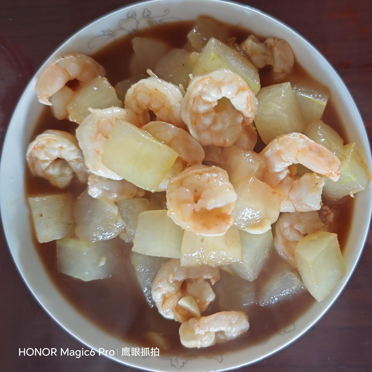 煮出鲜美滋味，让生活更美好。晚餐两菜~虾仁冬瓜，香菇油菜