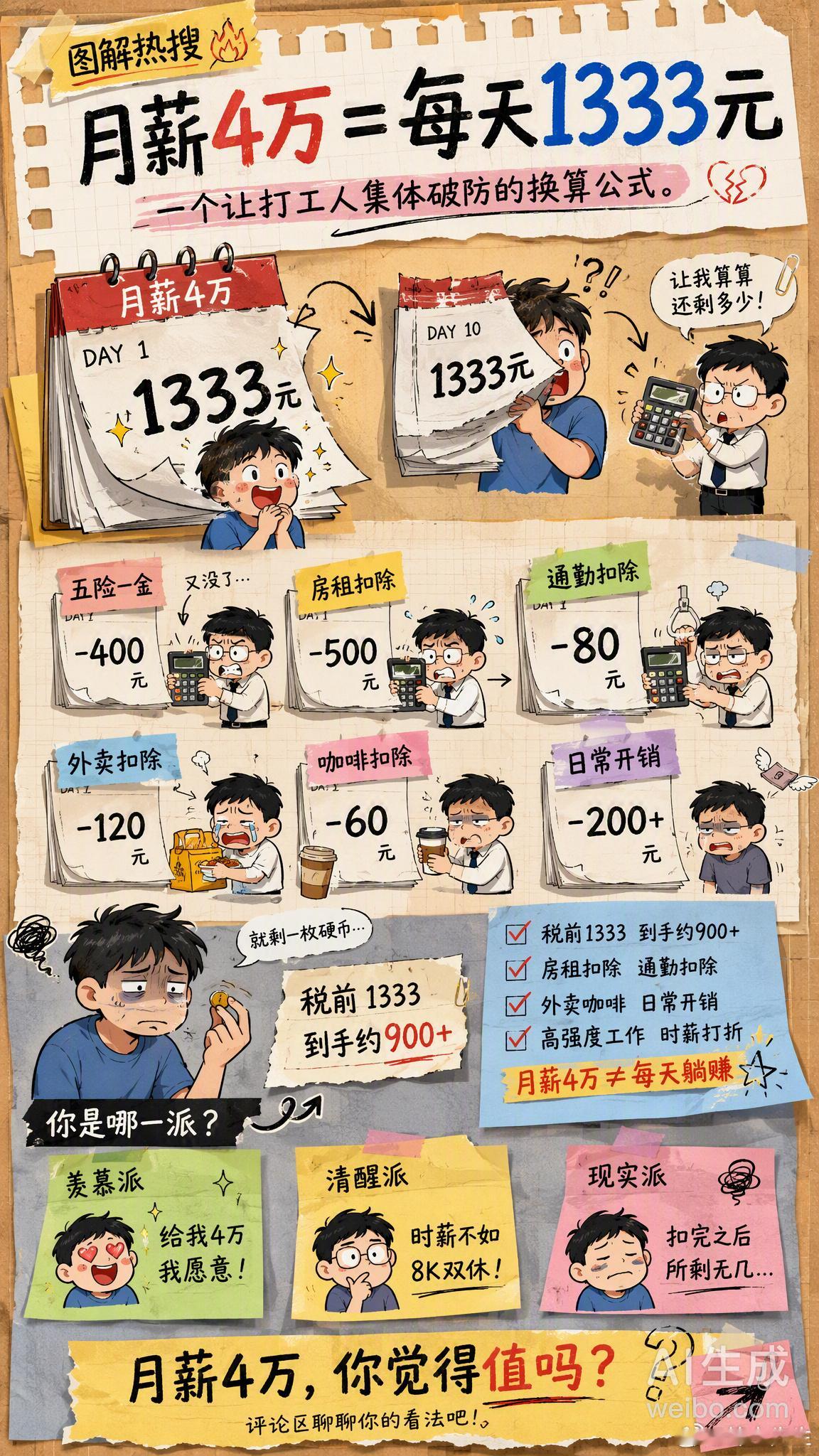 月薪4万就是每天都有1333看到有人把月薪4万换算成「每天睁眼就有1333元进账