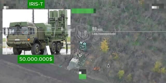 俄方的vdv98去赫尔松终于整了个大点的活 ，打了个乌军的iris-T slm？