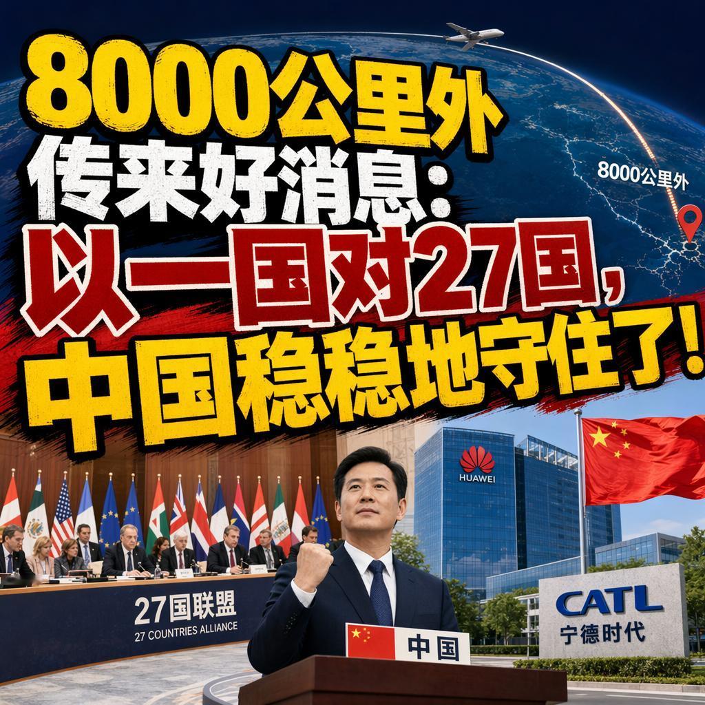 突然定调！悬了大半年的中欧贸易大战，最后竟然没打起来！
很多人以为，欧盟27个成