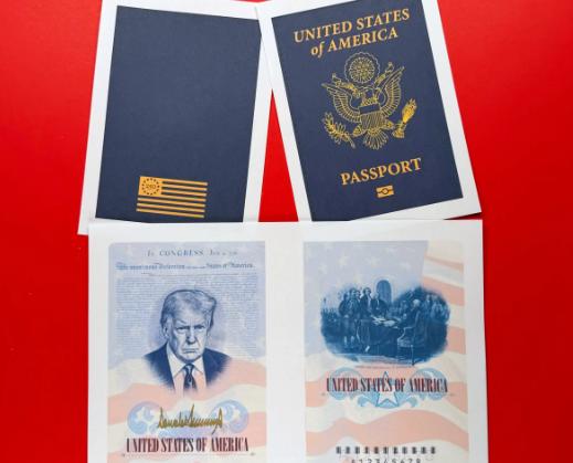 特朗普头像上了护照，他的内心更想上美钞！

这确实是个很有意思的观察。特朗普本人