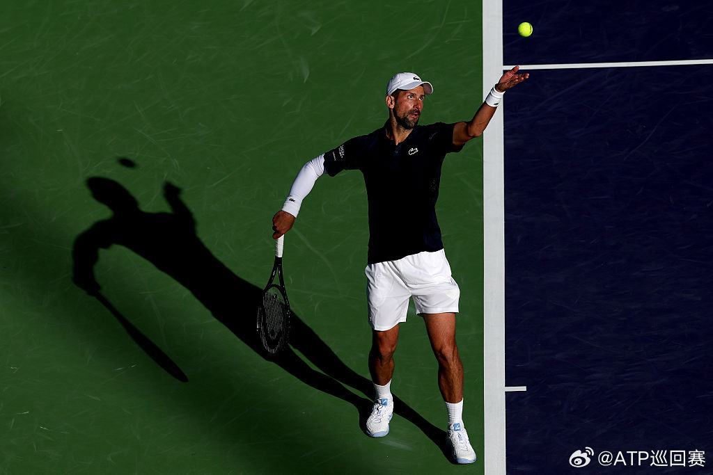 德约科维奇先下一盘💪ATP1000 印第安维尔斯大师赛第四轮，德约科维奇凭借第