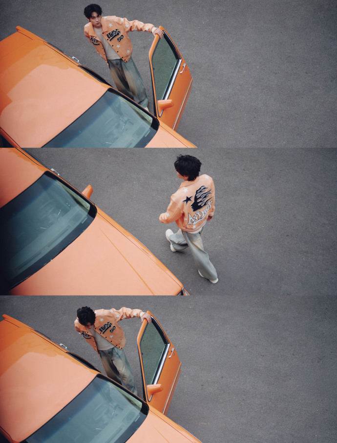 田栩宁橙色棒球服 田栩宁橙色棒球服，延迟放送的出发图，这个田栩宁完全潮男来的，冬