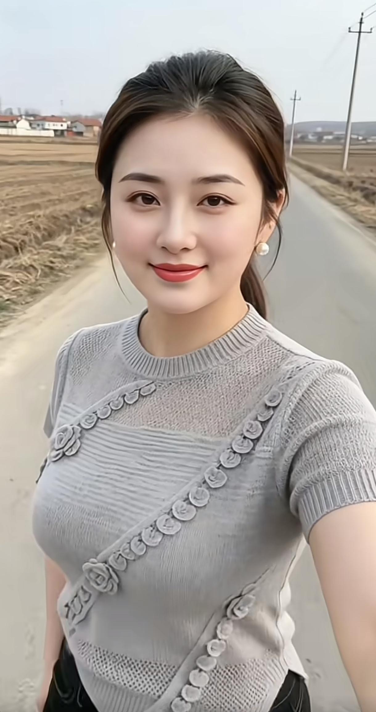 温暖毛衣+甜美笑容，元气满满的一天！🌞👗💄分享一下你随手拍的照片 温柔系穿