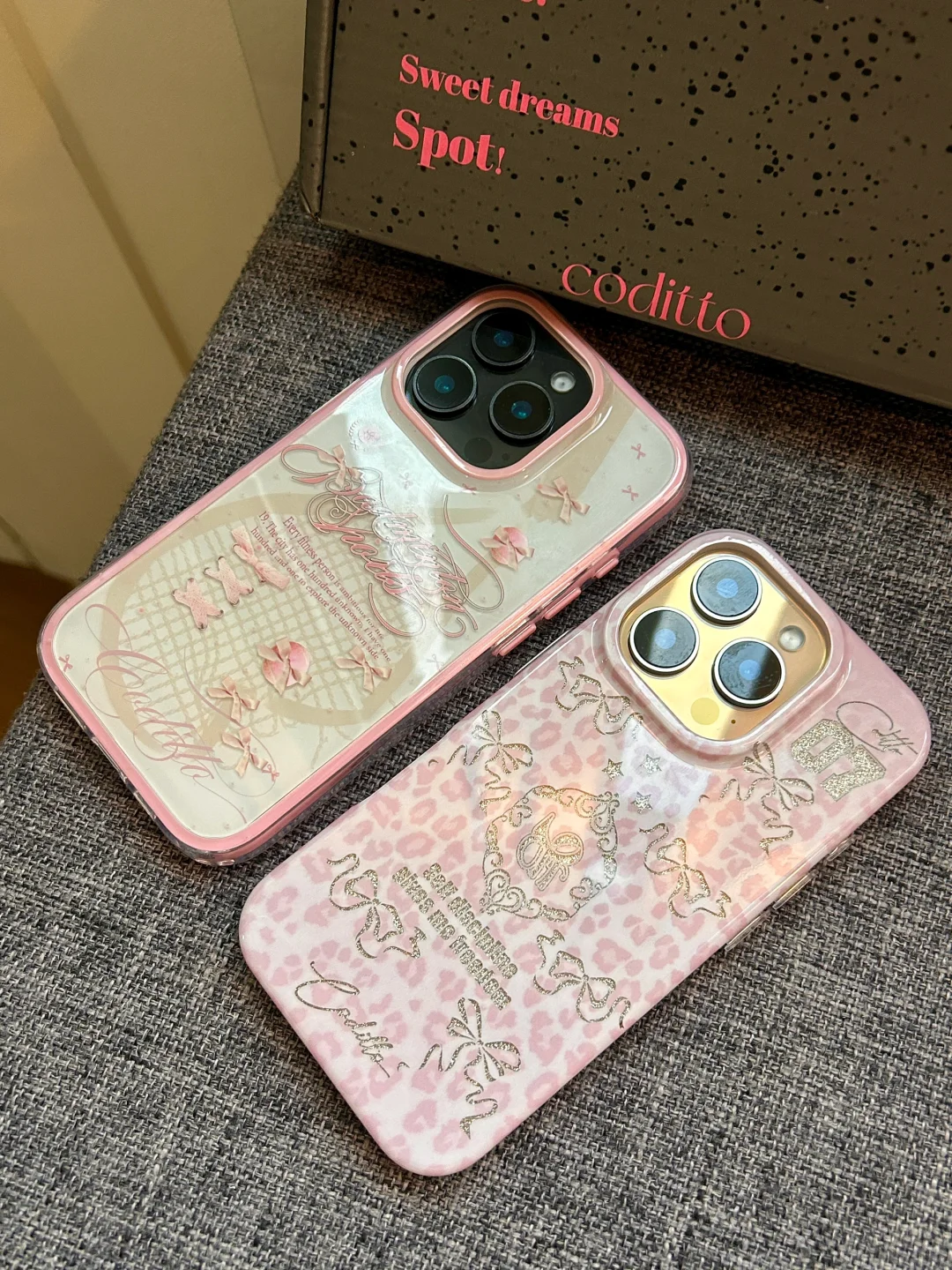 很喜欢的4款粉粉嫩嫩氛围感好看的手机壳！！！