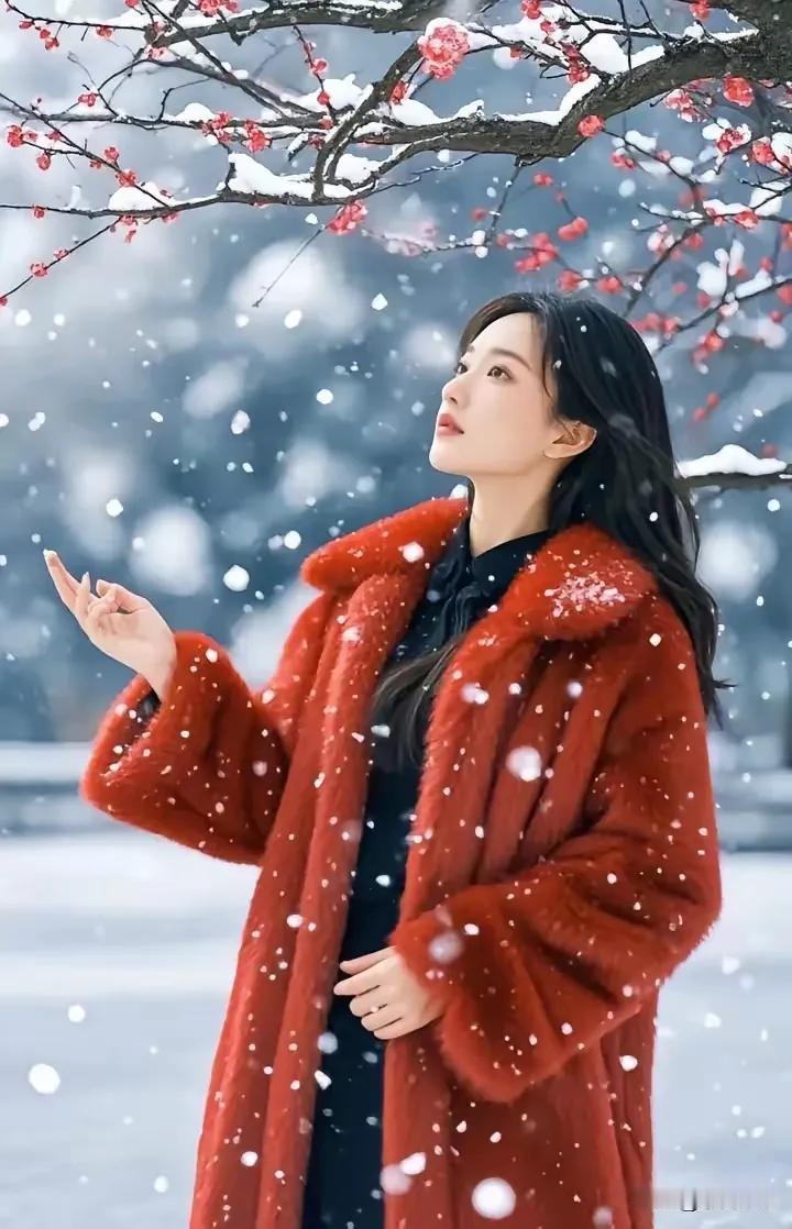 霜雪轻舞入疏窗，
白鸟飞低映苍茫。
炉火明亮如昔暖，
亲朋好友话古长
霜寒染红叶