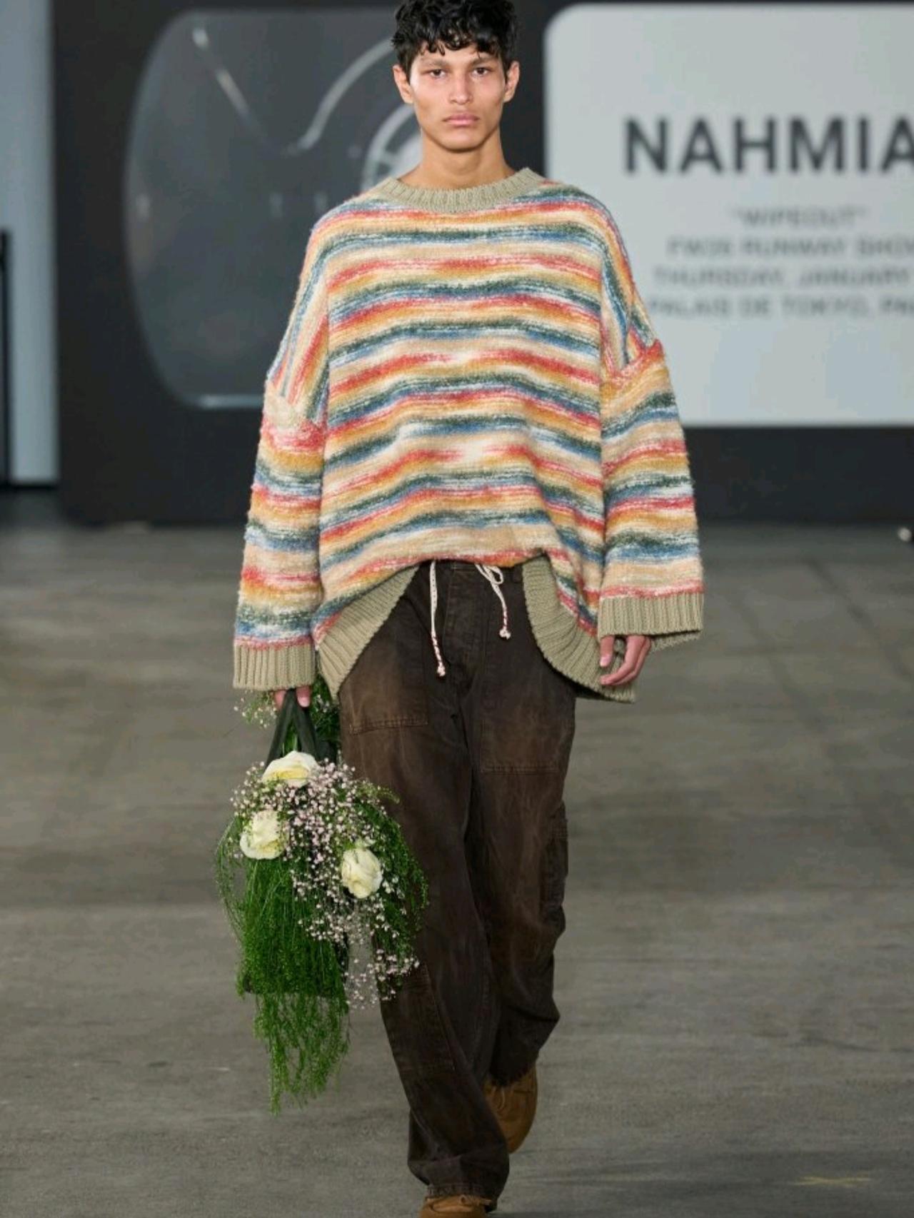 Nahmias 2026秋冬男装系列在色彩上玩得很开。你以为秋冬就是黑白灰？Do