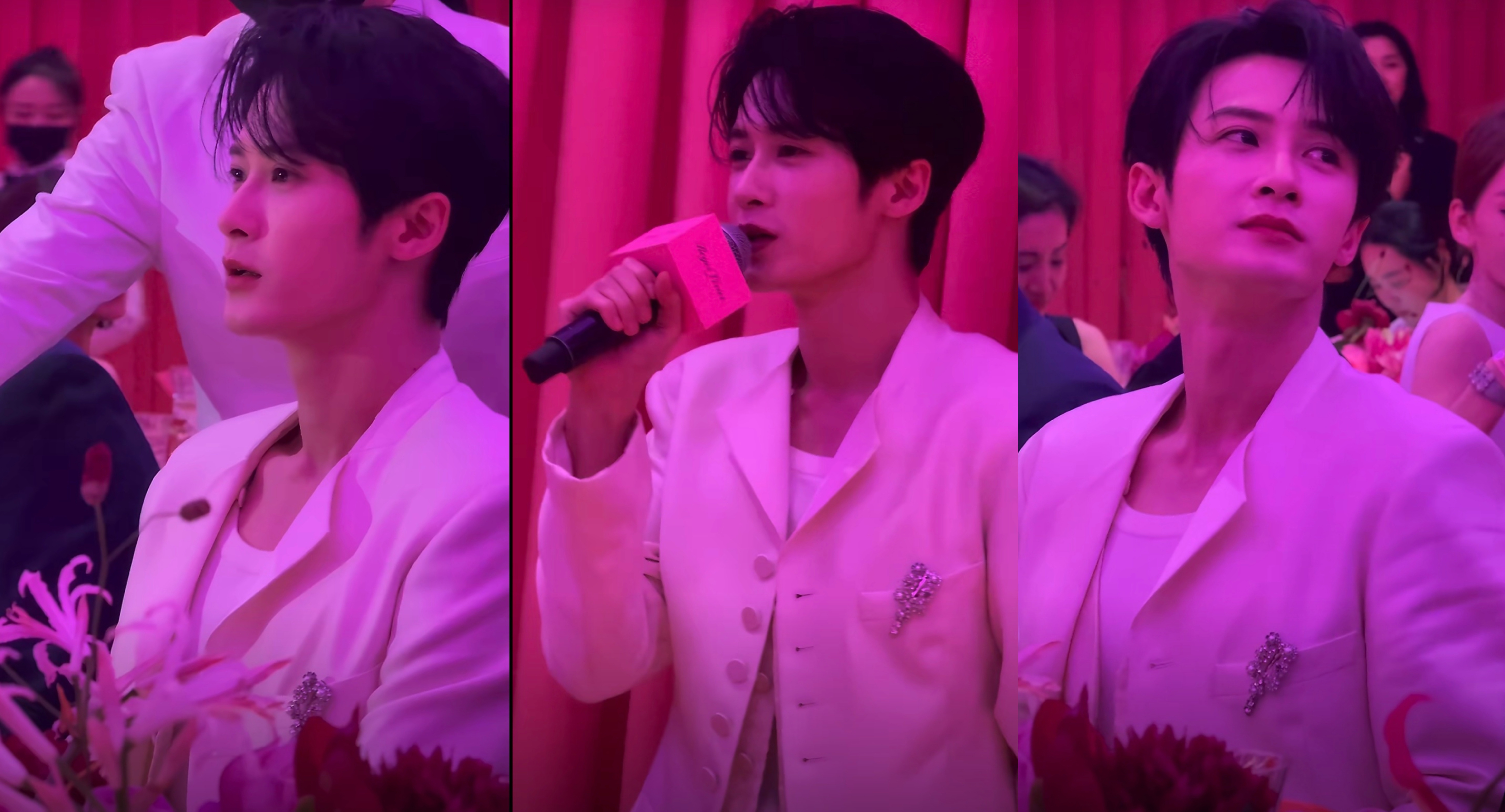 檀健次RV晚宴的檀健次   看完时尚博主分享的RV晚宴视频，檀健次身上那股浑然天