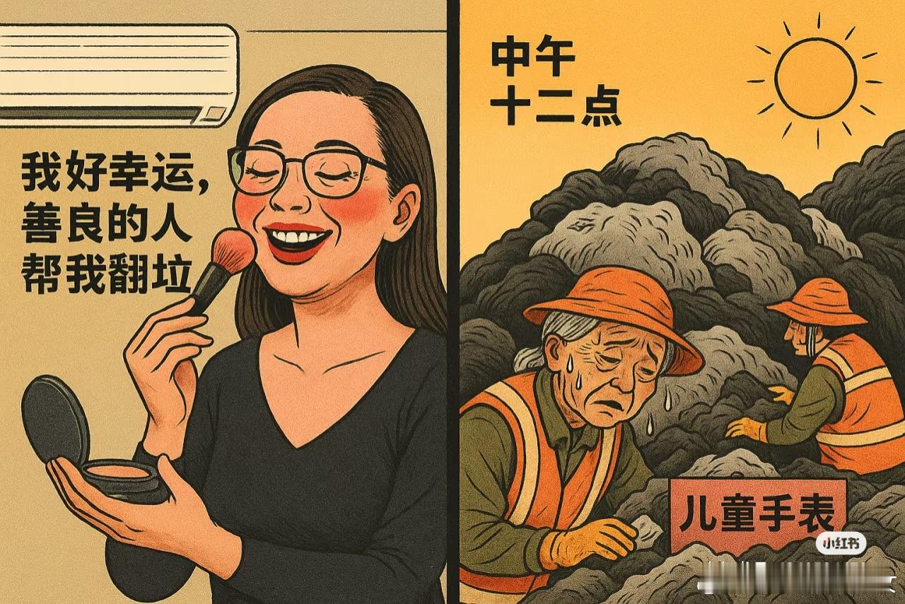 世界上最膈应人的赞美就是用穷人的艰辛和苦难当作励志故事来愚弄底层人。卢女士手表事