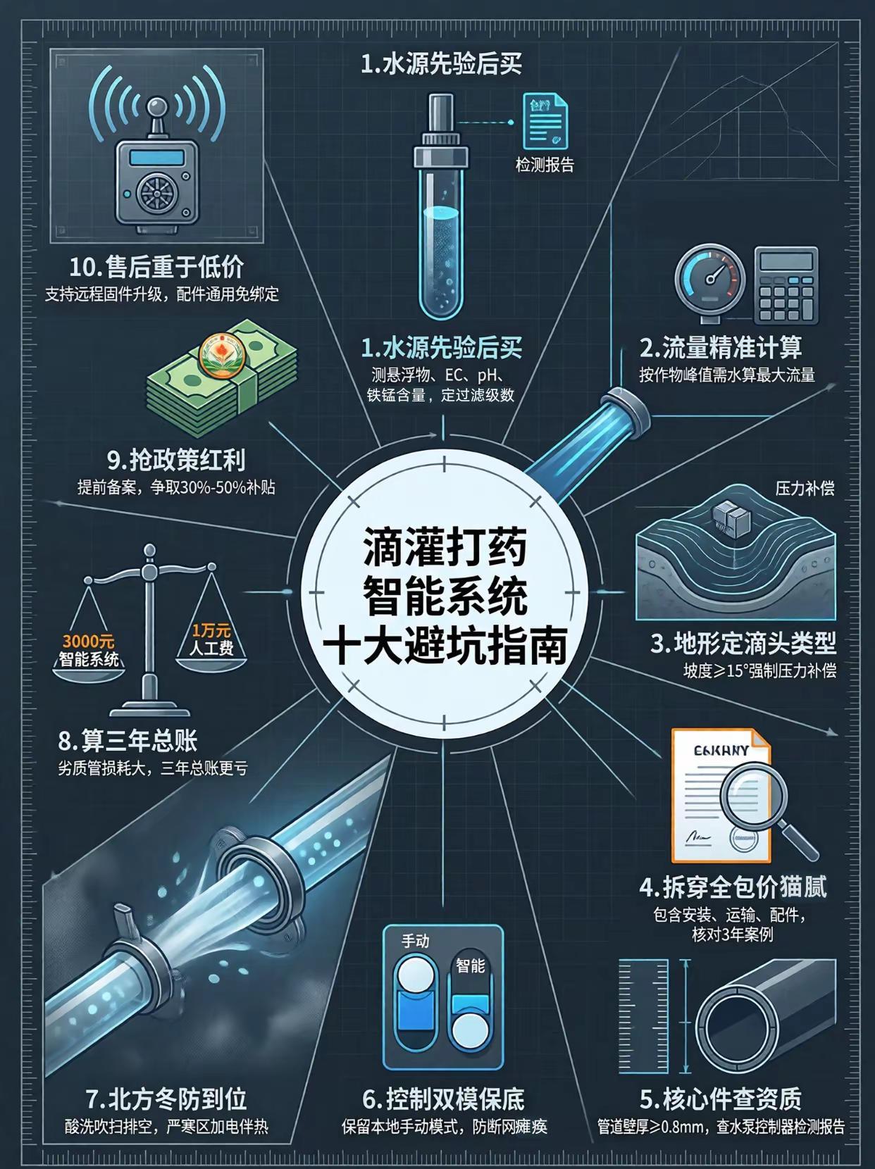 滴灌打药智能系统十大避坑指南。滴灌 打药 智能系统