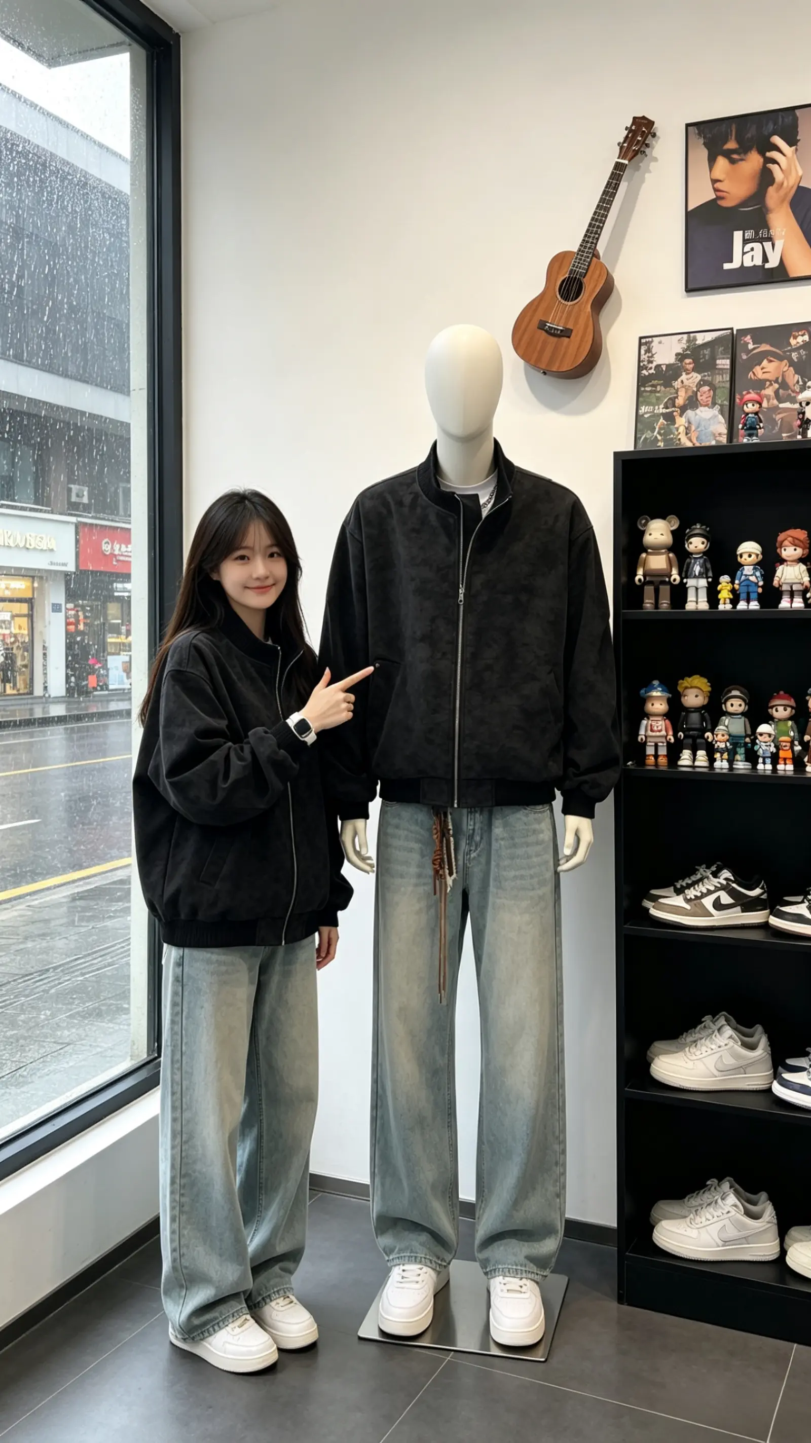 女友说这件夹克很让她心动！