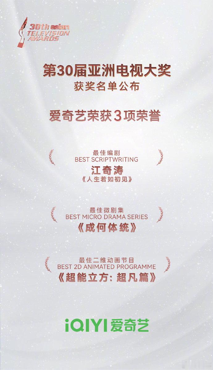 本来对电视奖没太在意，但桃能拿三个奖说明内容确实有料，突然觉得以后看剧得挑着他们