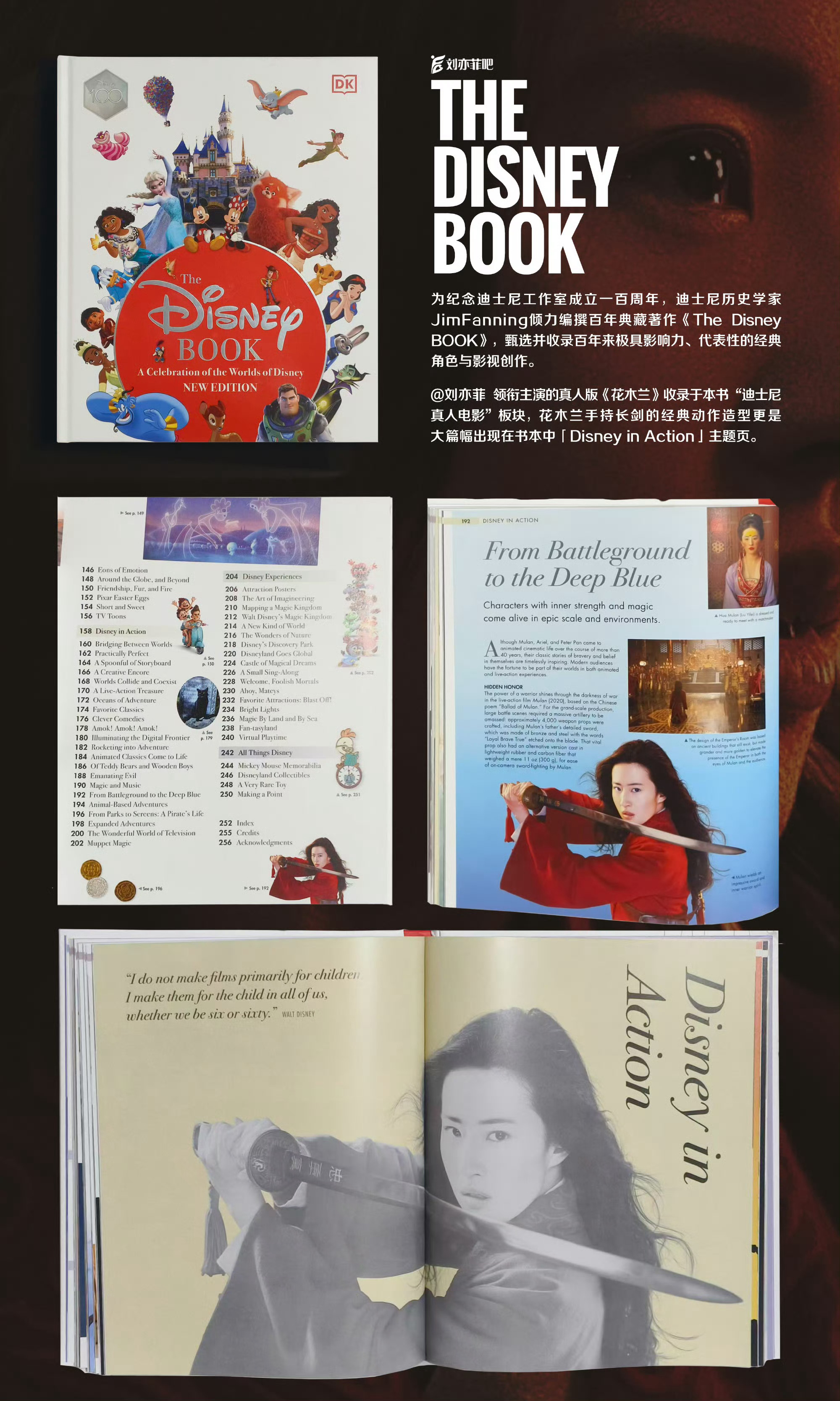 好莱坞世界第一大影视大厂Disney收录经典电影，刘亦菲花木兰在其中，刘亦菲更是