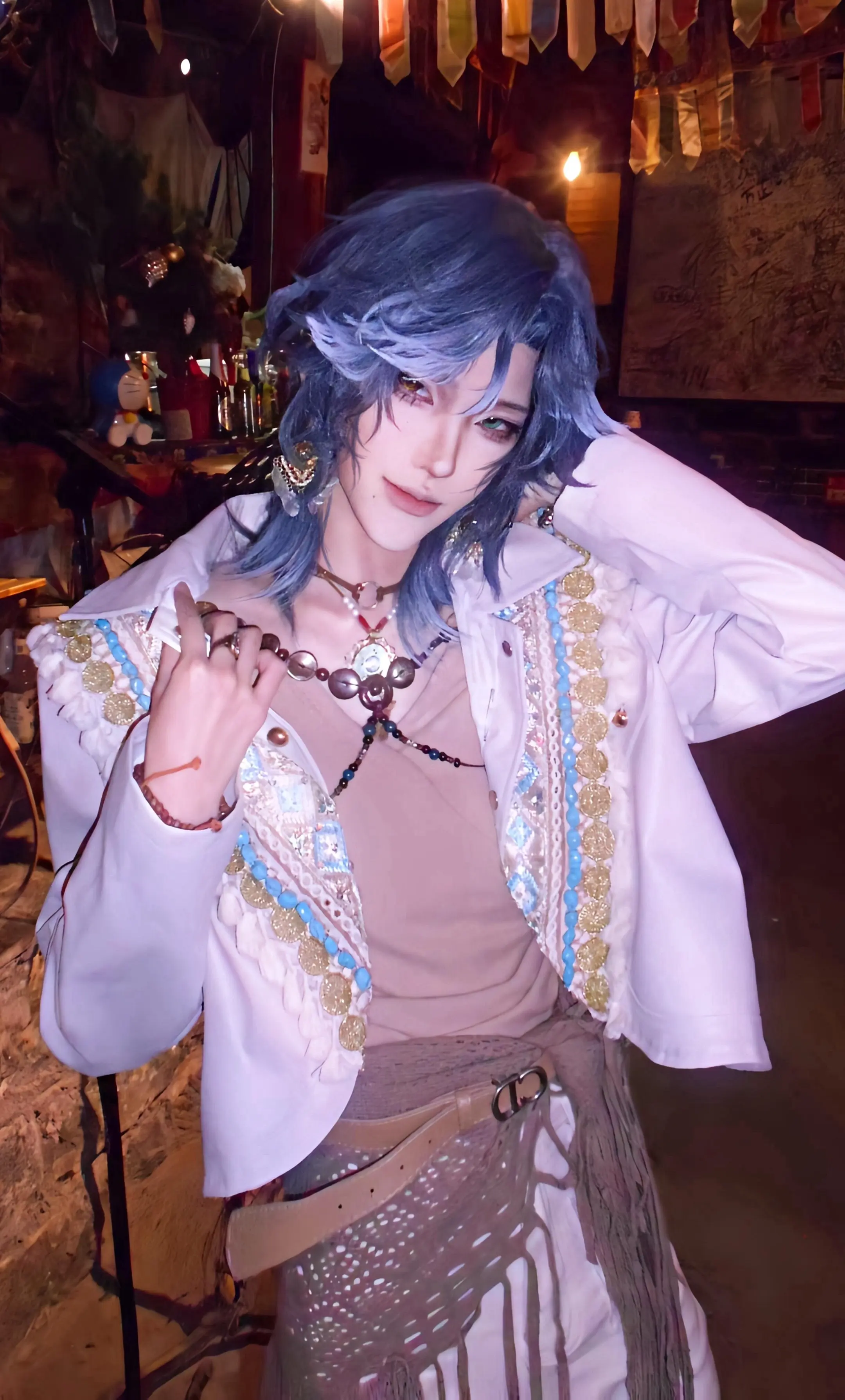 理查德狂热男粉丝拍摄中。