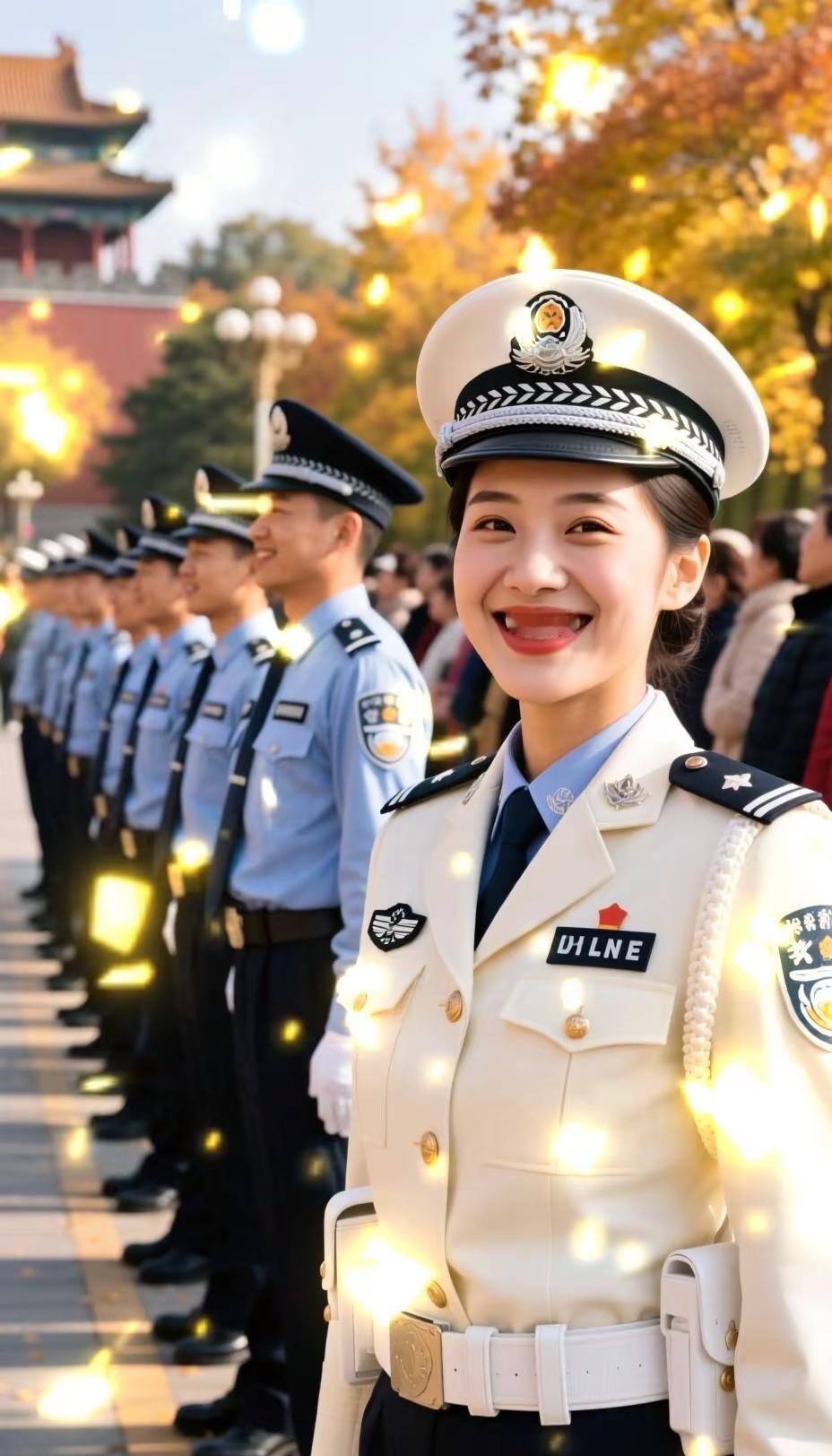 北京天安门。元旦热闹腾腾。