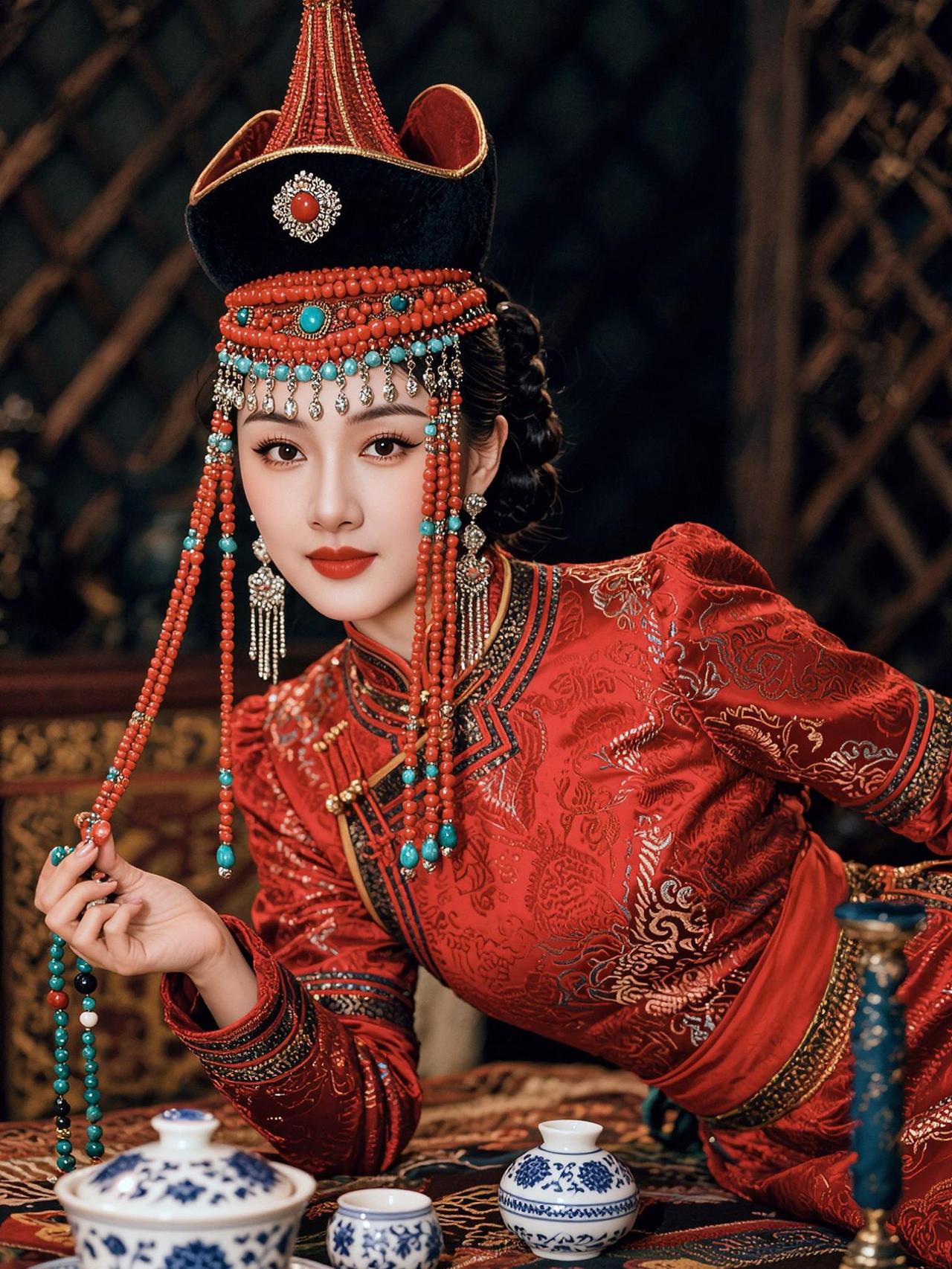 蒙古包里的灯火，暖了岁月，也暖了远方来客。一曲《蒙古姑娘》，唱尽草原儿女的深情与