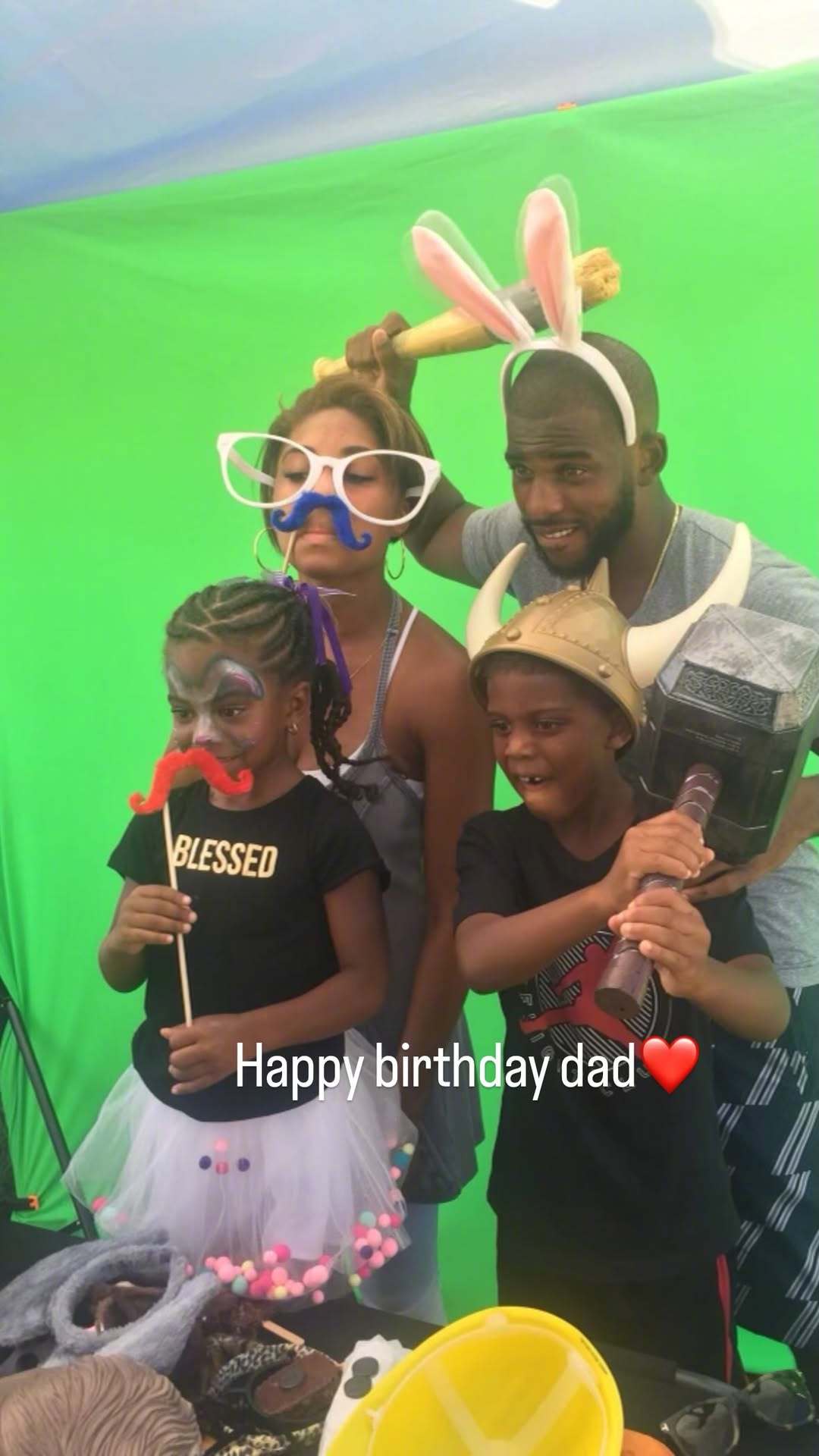 来自儿子的生日祝福 ❤️也感谢大家昨天送来的祝福 🙏🏾NBA克里斯保罗