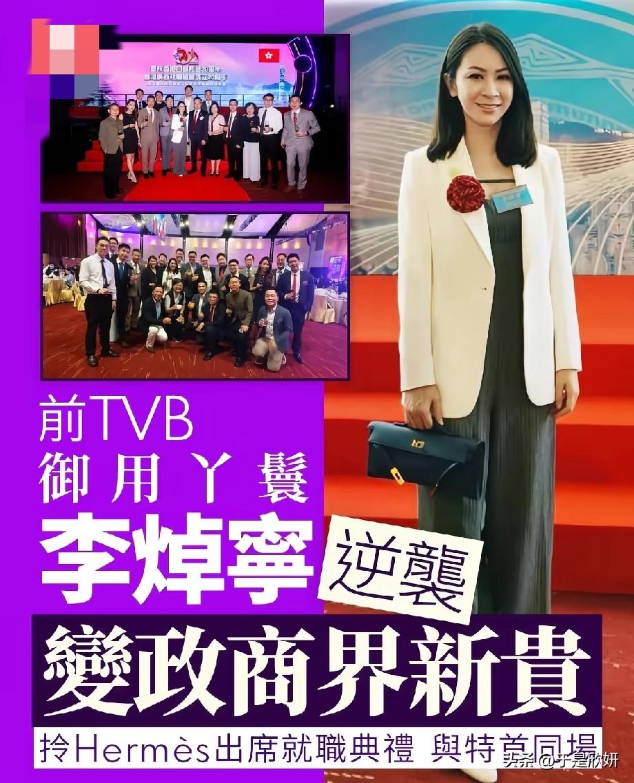 逆袭人生！昔日TVB御用丫鬟李焯宁，如今跻身政商界新贵
 
近日，前TVB艺人李