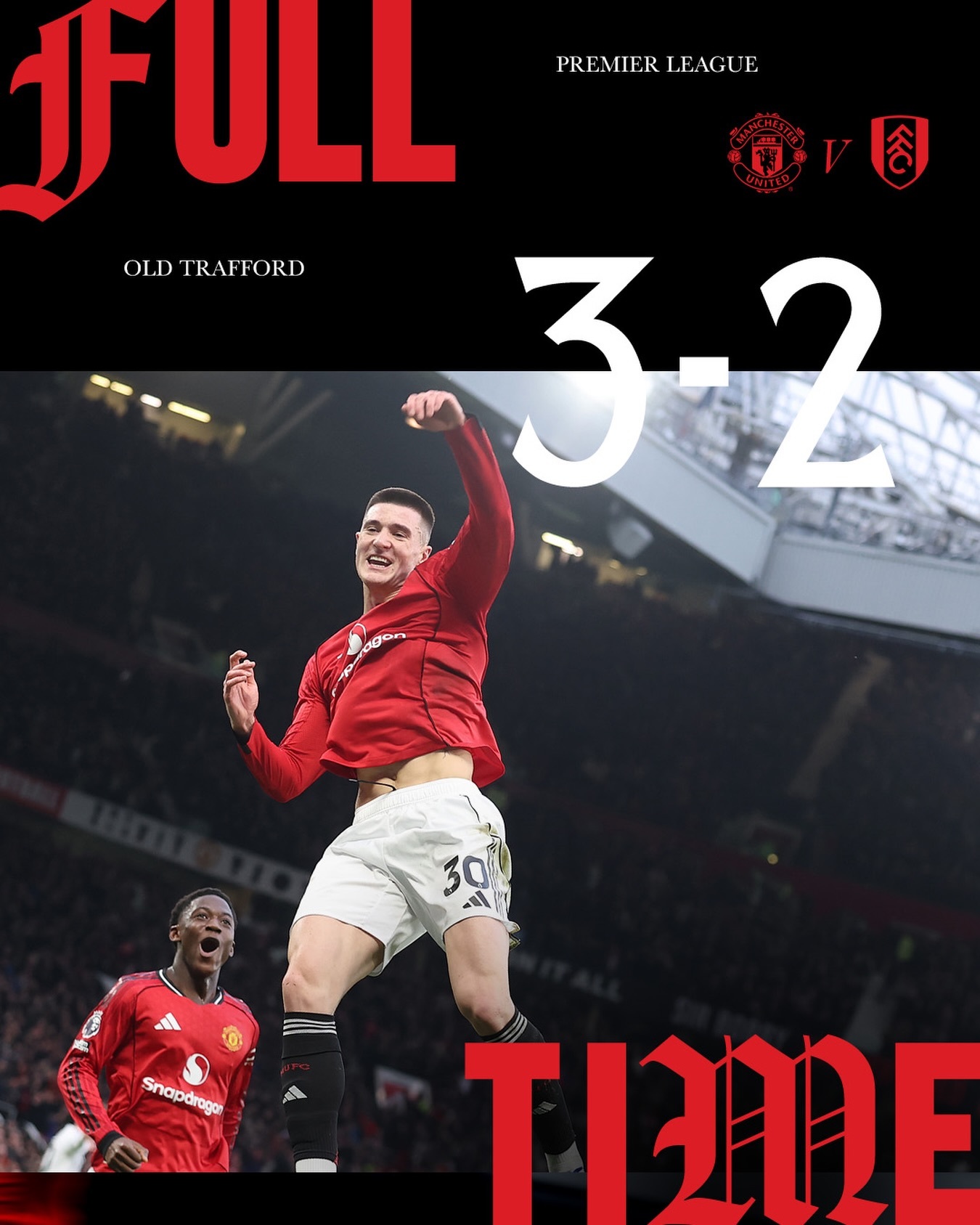 这比赛真的好看诶！红魔回来了曼联曼联3比2富勒姆曼联vs富勒姆