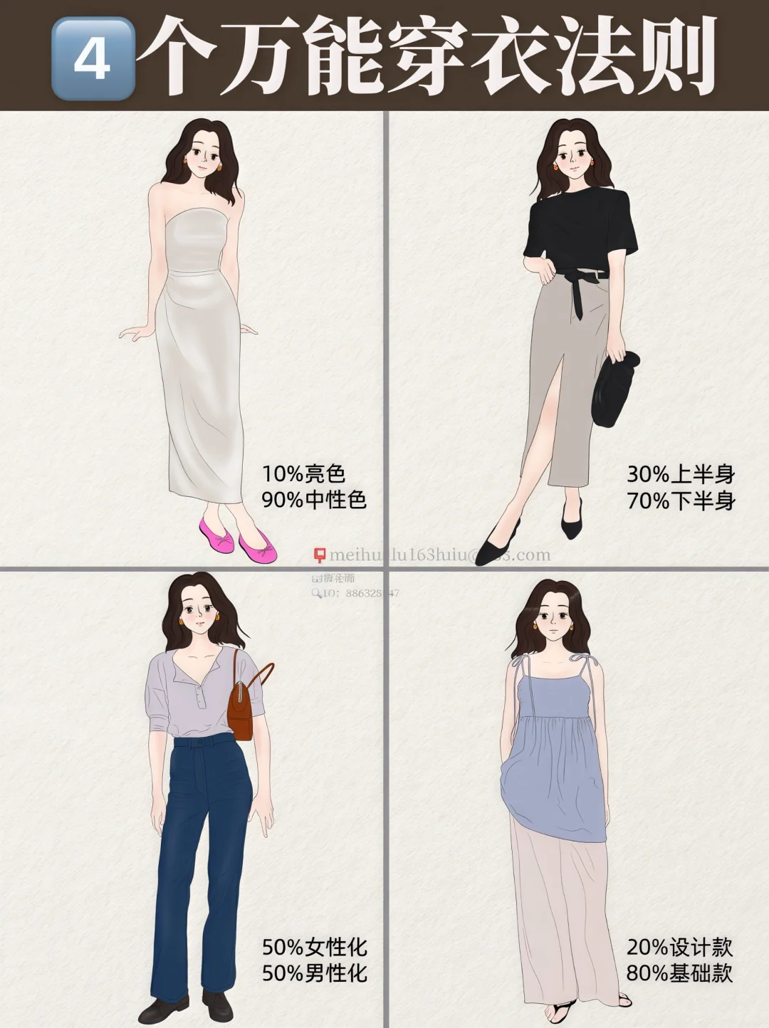 穿搭技巧｜4️⃣个万能穿衣法则让你越来越好看