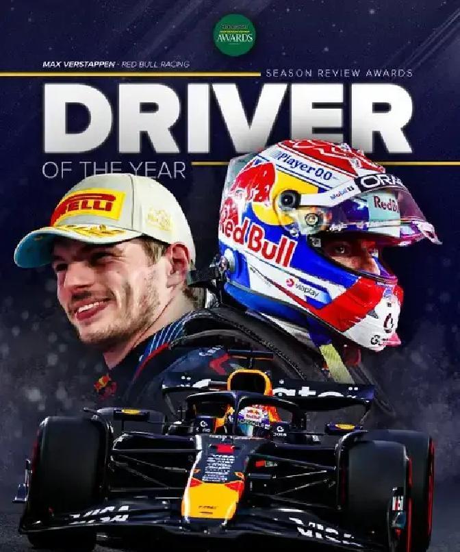 维斯塔潘三连霸，诺里斯差0.3秒
 
车队经理投票出炉，维斯塔潘继续第一，诺里斯