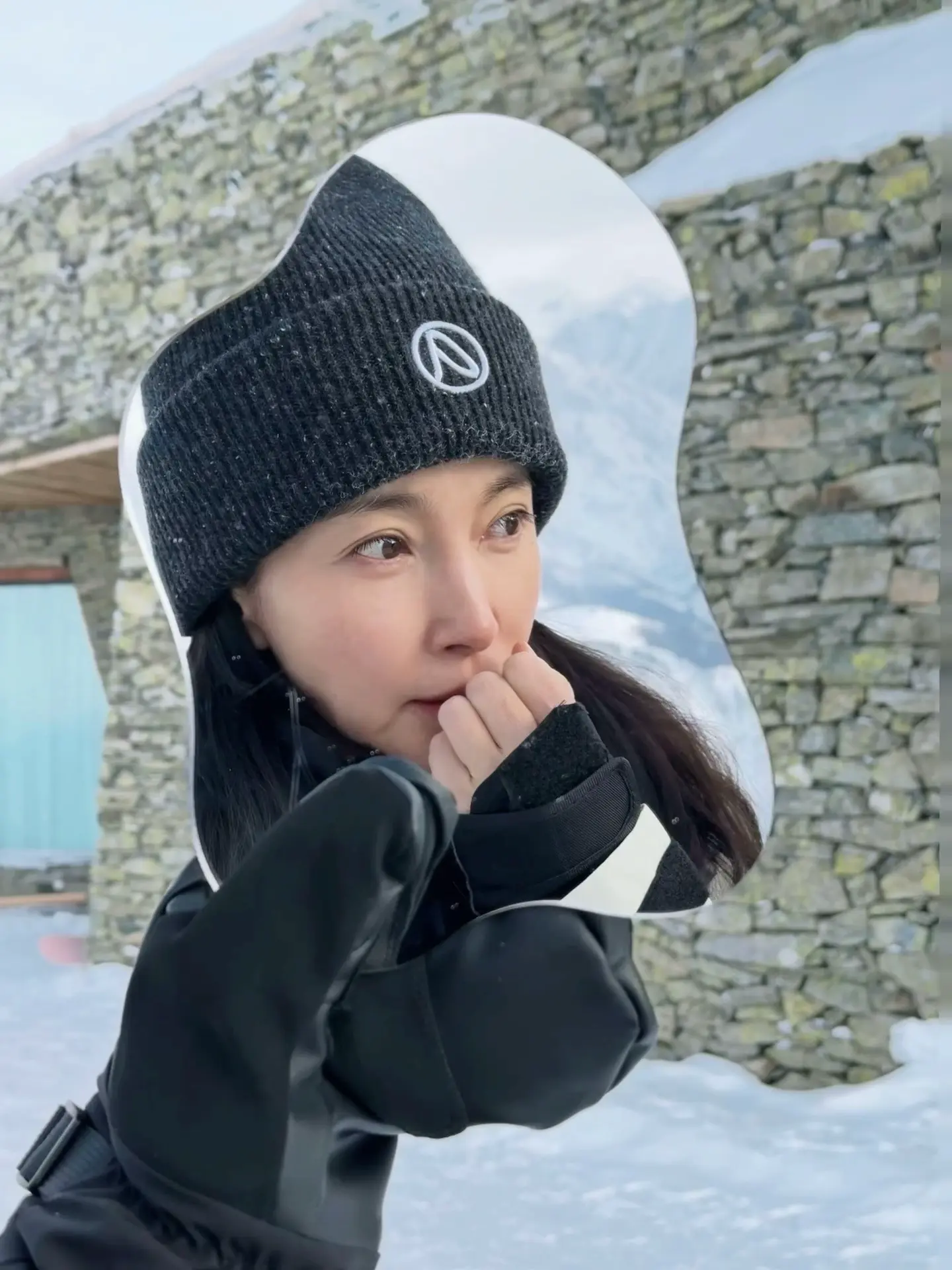 李冰冰 雪山
