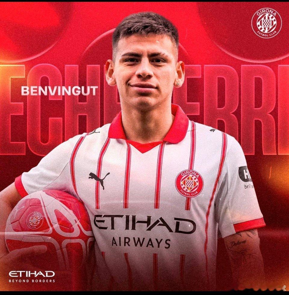 西甲赫罗纳 1月18日讯 西甲赫罗纳官方宣布，俱乐部从曼城租借签下20岁阿根廷中