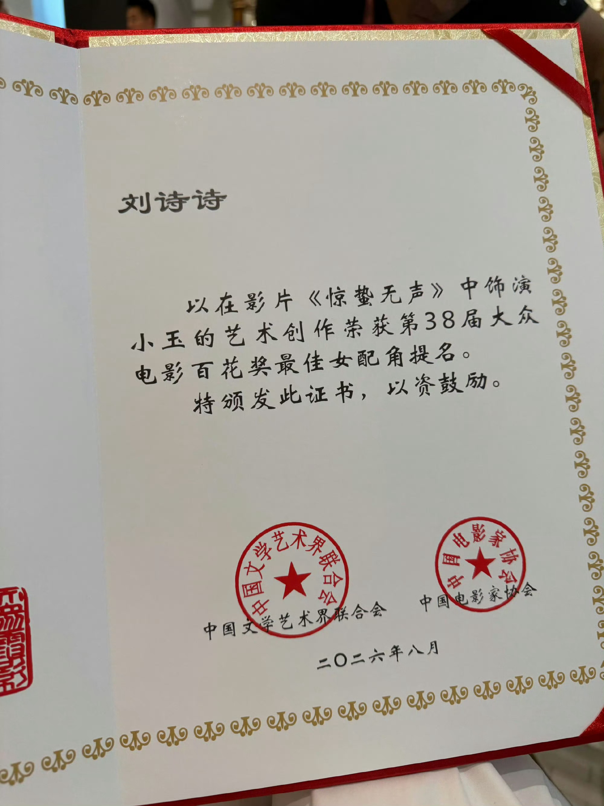 演员刘诗诗值得更多肯定，期待明天，期待未来 