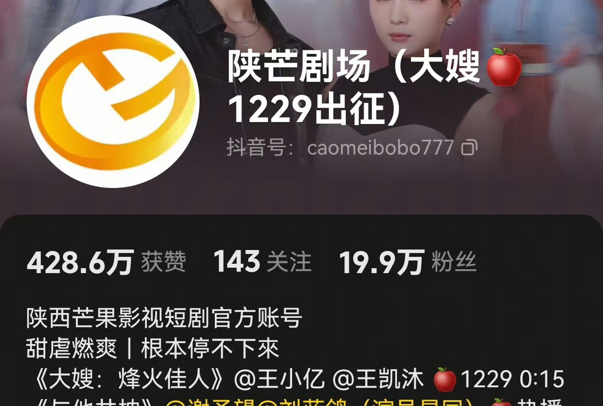 刚看有粉丝说1229可以看大嫂了，四处翻了一下，好像真的要来了