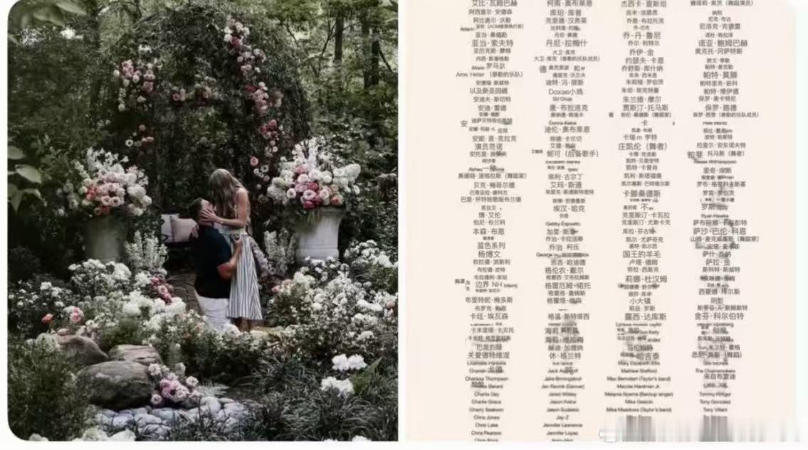 霉霉婚礼出席名单霉霉婚礼出席名单！霉霉婚礼嘉宾名单