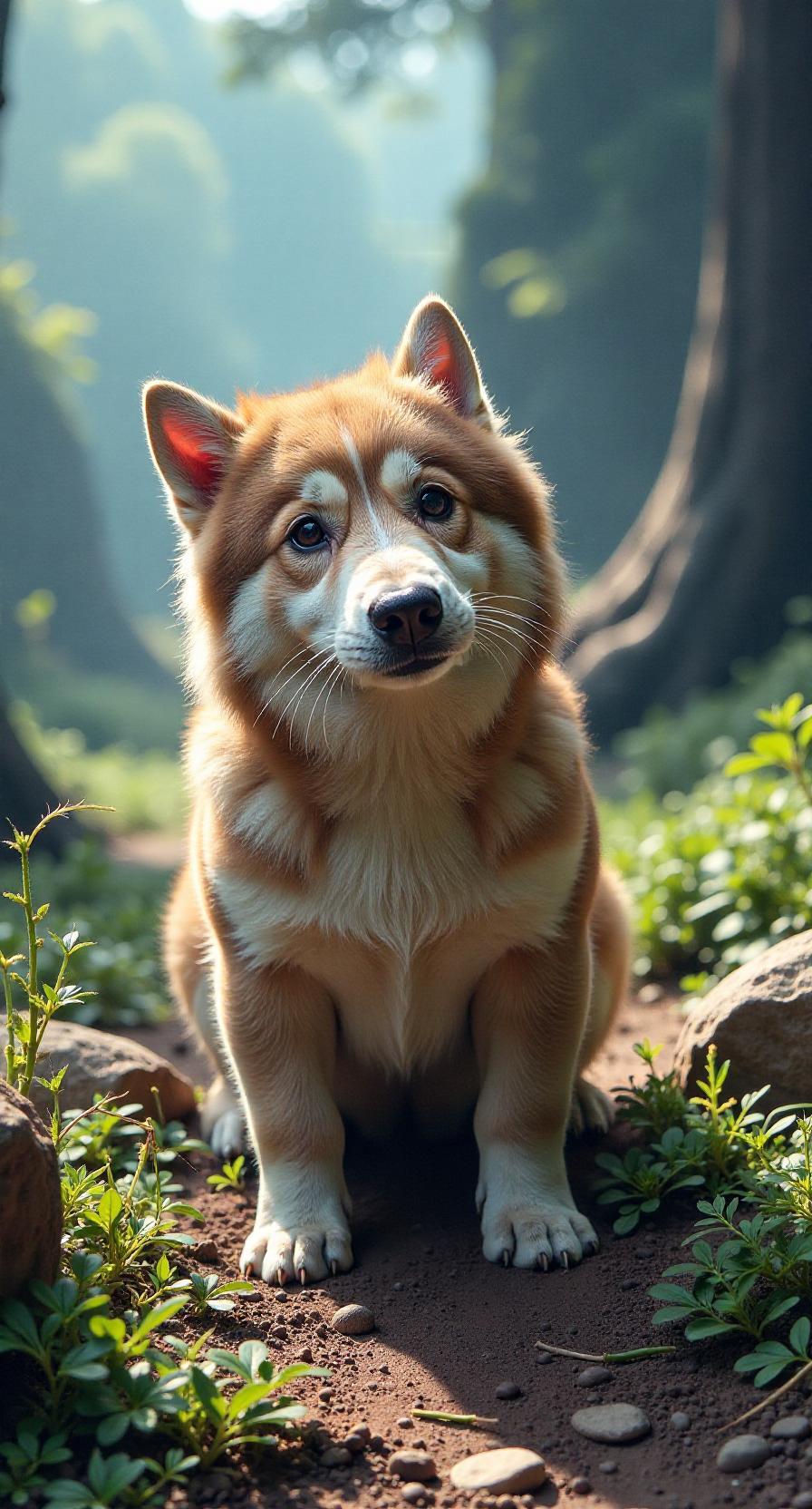 你能分享一张狗或小狗的可爱照片吗