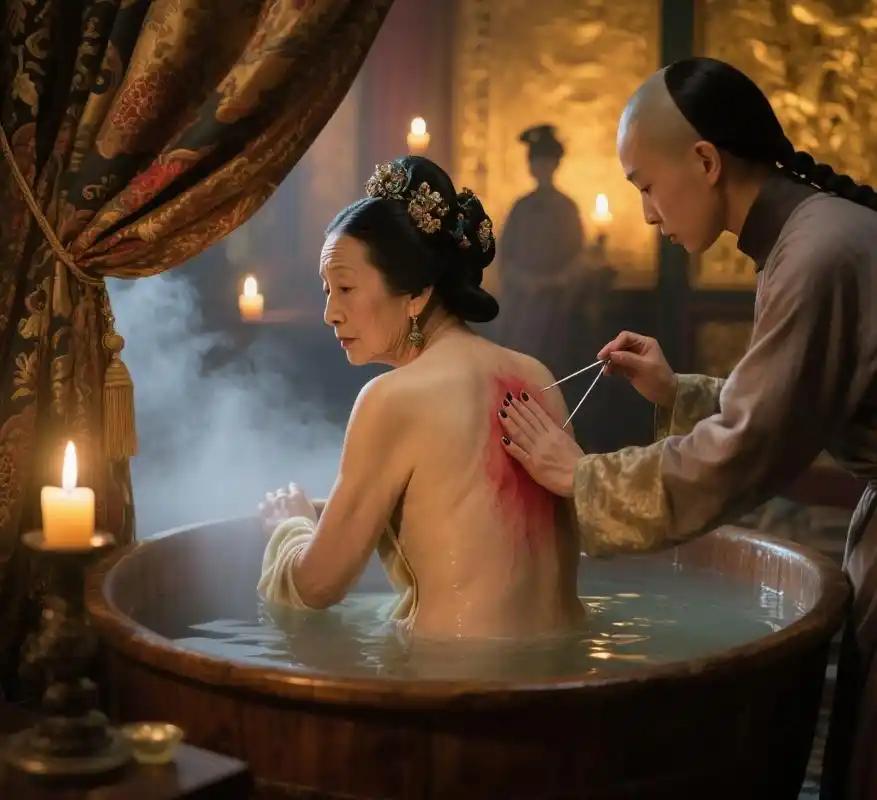 慈禧每次沐浴后，为何总要留下李莲英？宫女听见里面传来声音，偷偷掀开帘子后，却发现